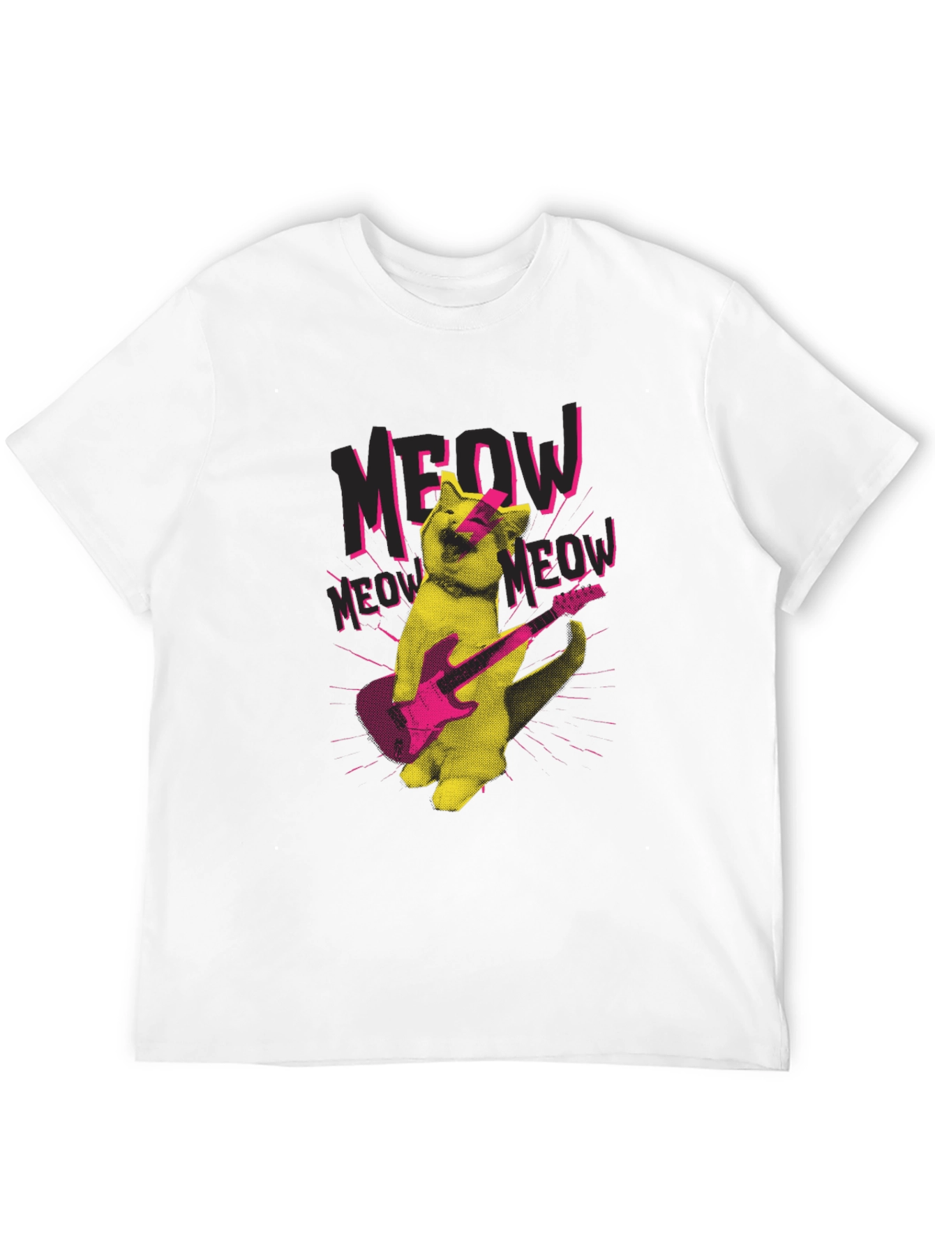 Rock Cat Graphic T-Shirt - Meow Music!