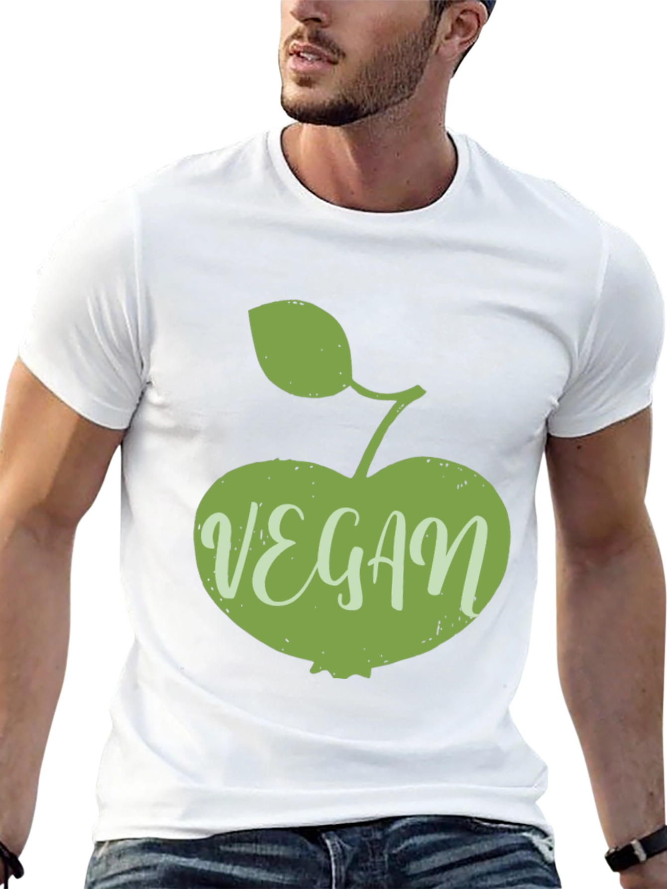 Vegan Apple Graphic T-Shirt
