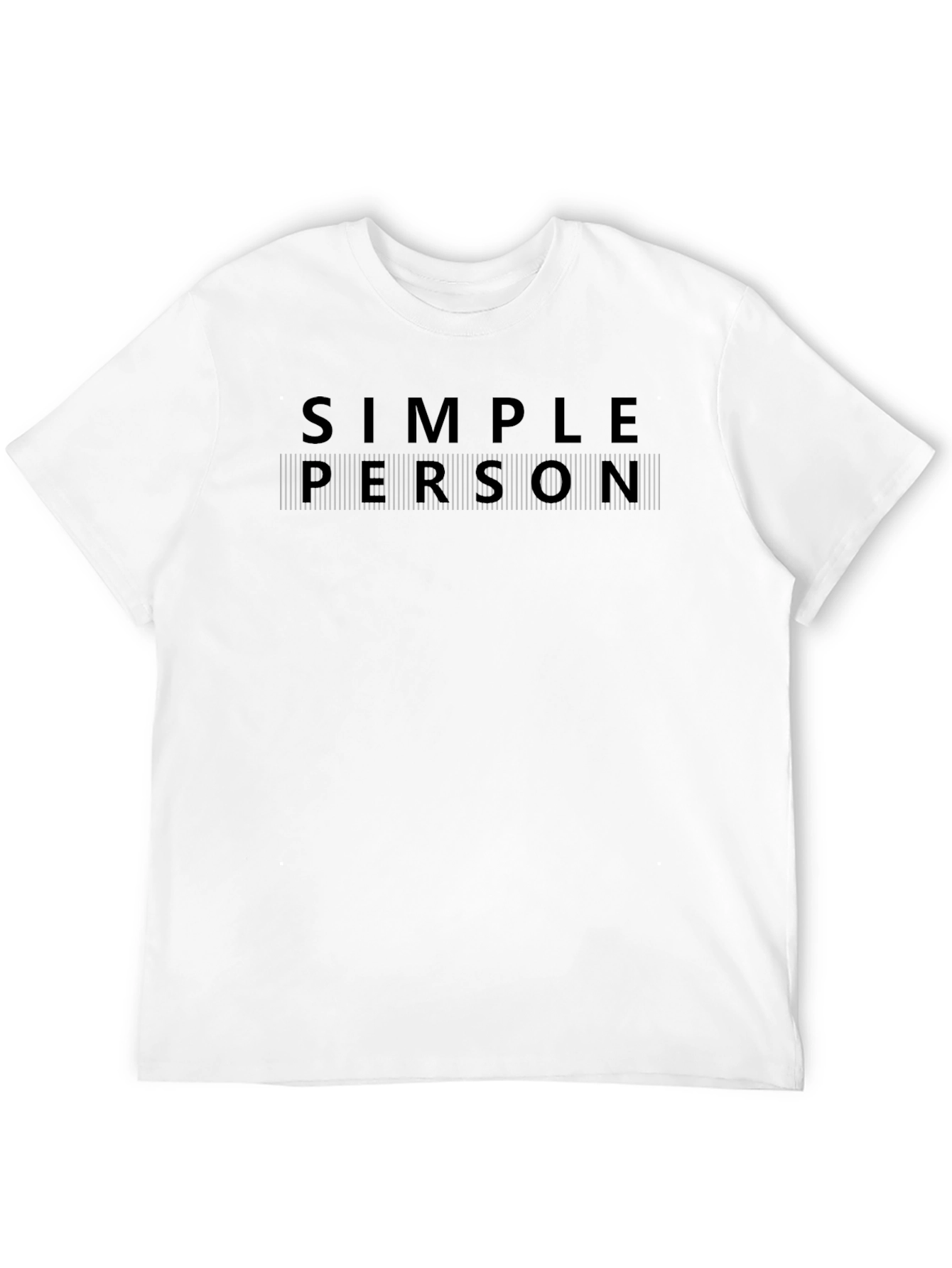 Simple Person Barcode T-Shirt - Casual Comfort