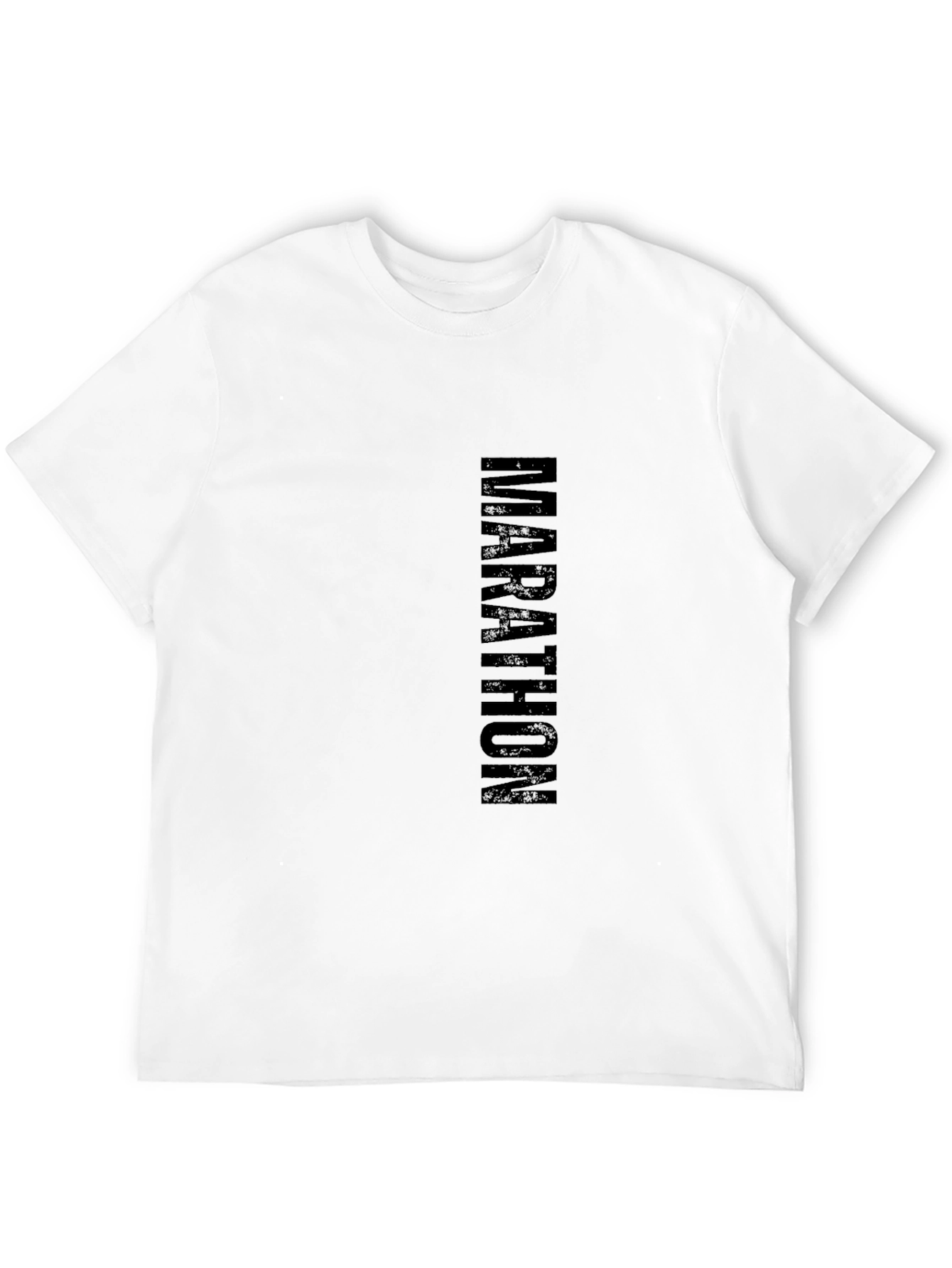 Marathon Runner Black Cotton T-Shirt