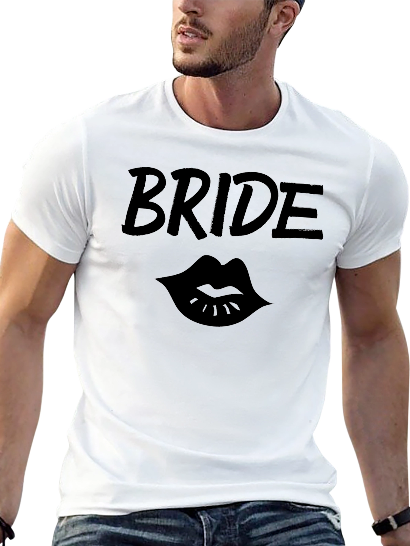 Bride Lips Graphic Tee - Bachelorette Party Shirt