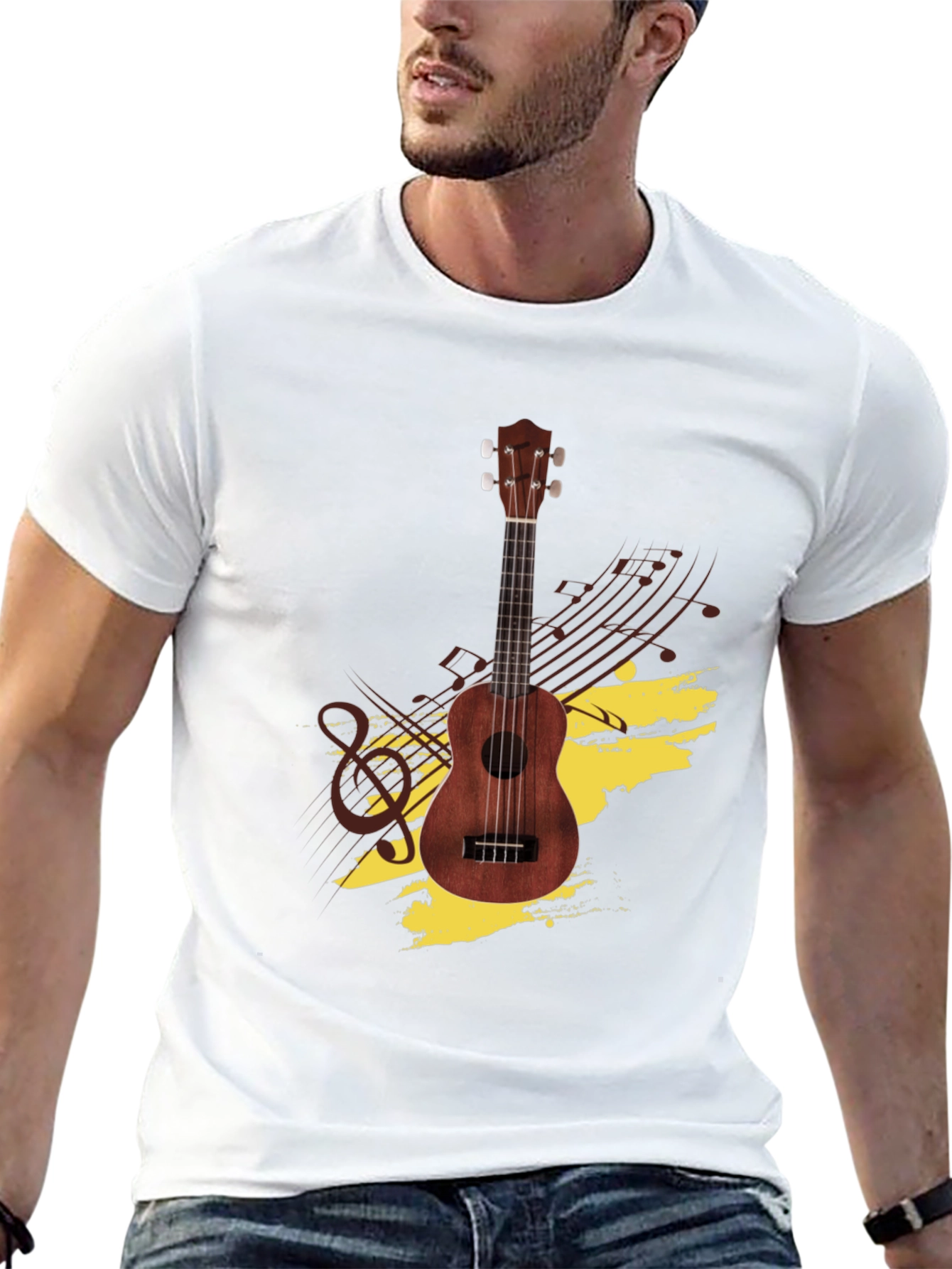Ukulele Graphic Tee - Music Lovers T-Shirt