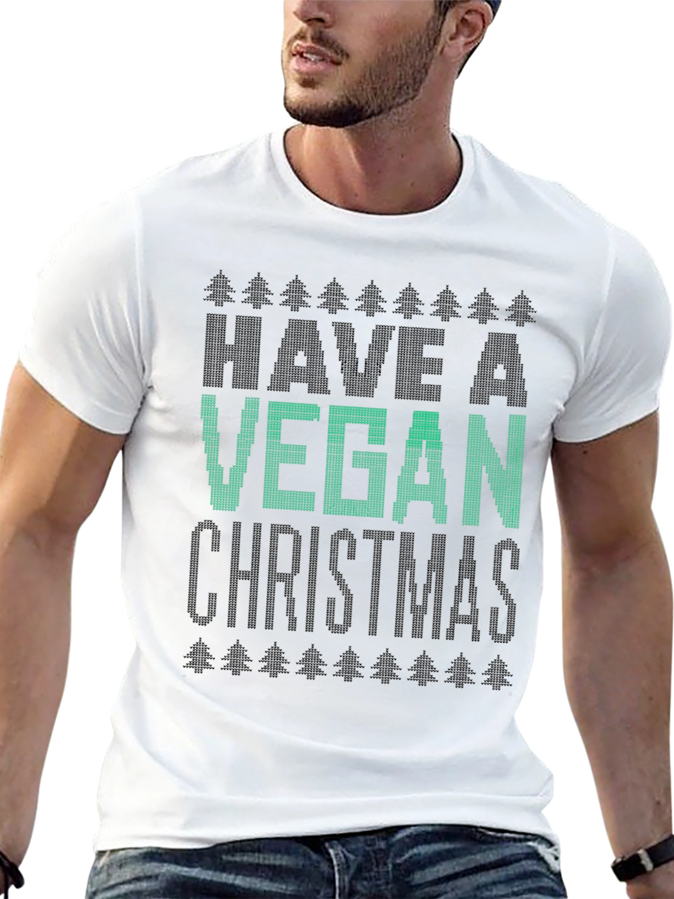 Vegan Christmas T-Shirt - Holiday Apparel