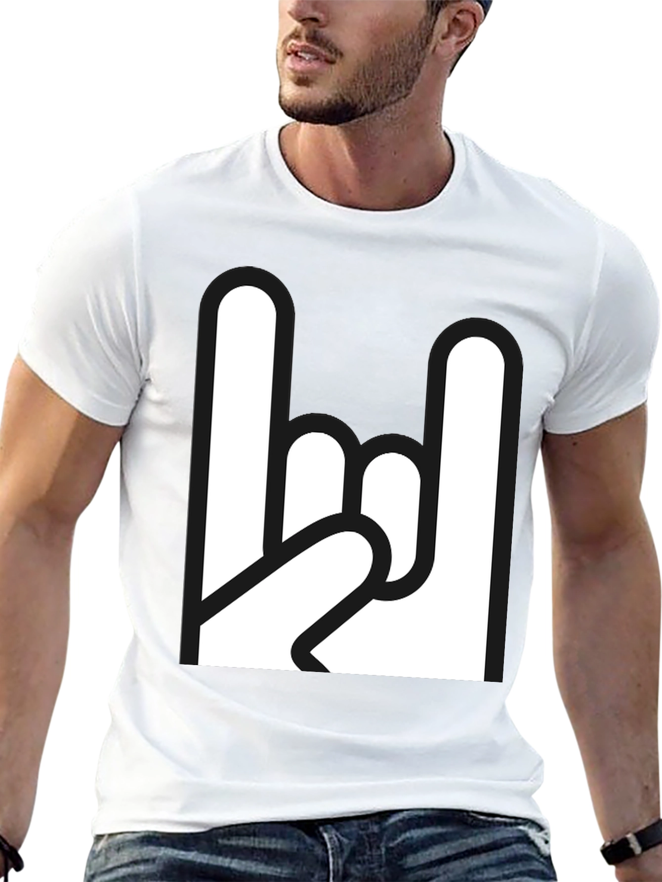Rock On Graphic Tee - Classic Black T-Shirt