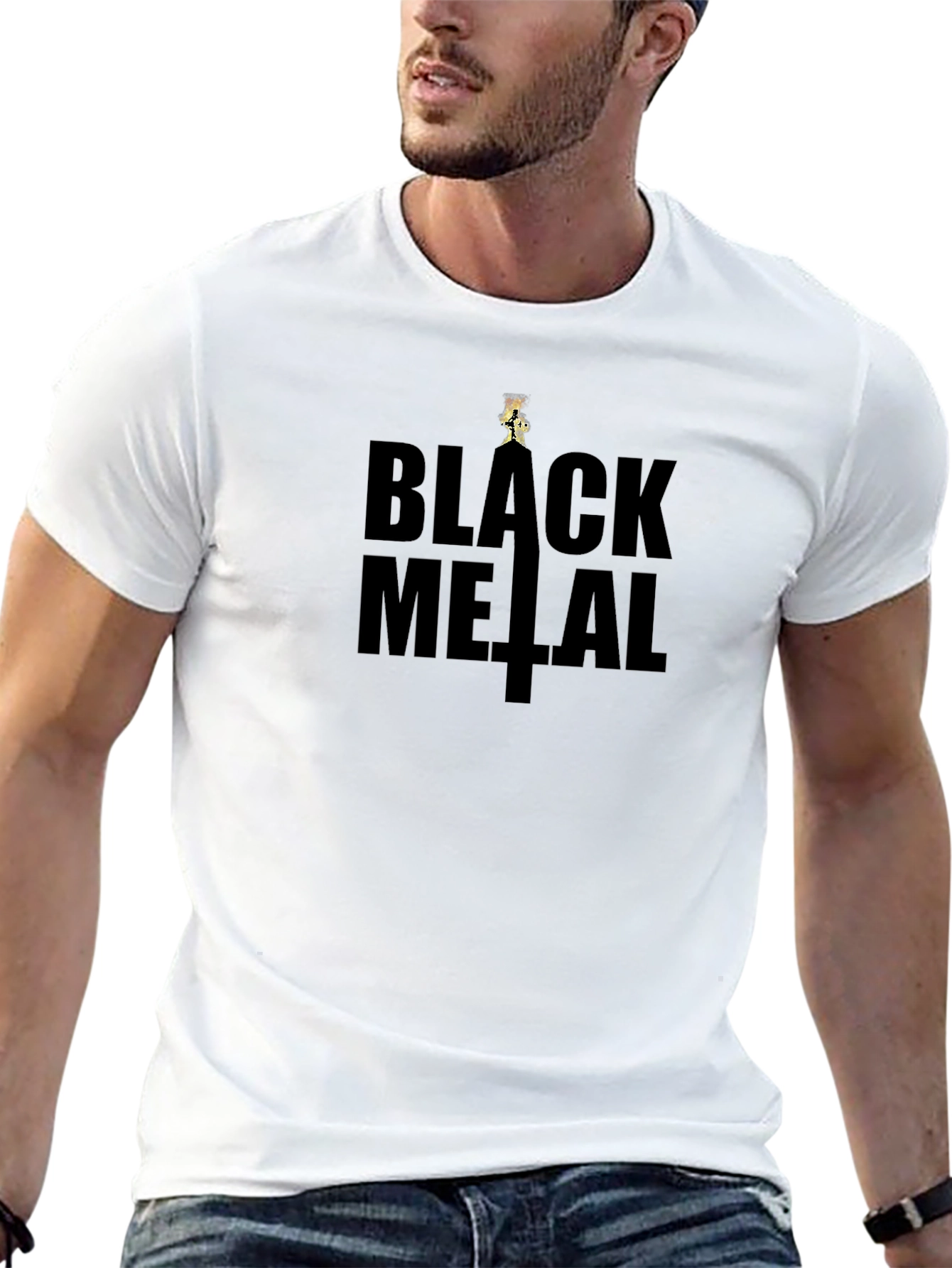 Black Metal Graphic T-Shirt - Dark Aesthetic Tee