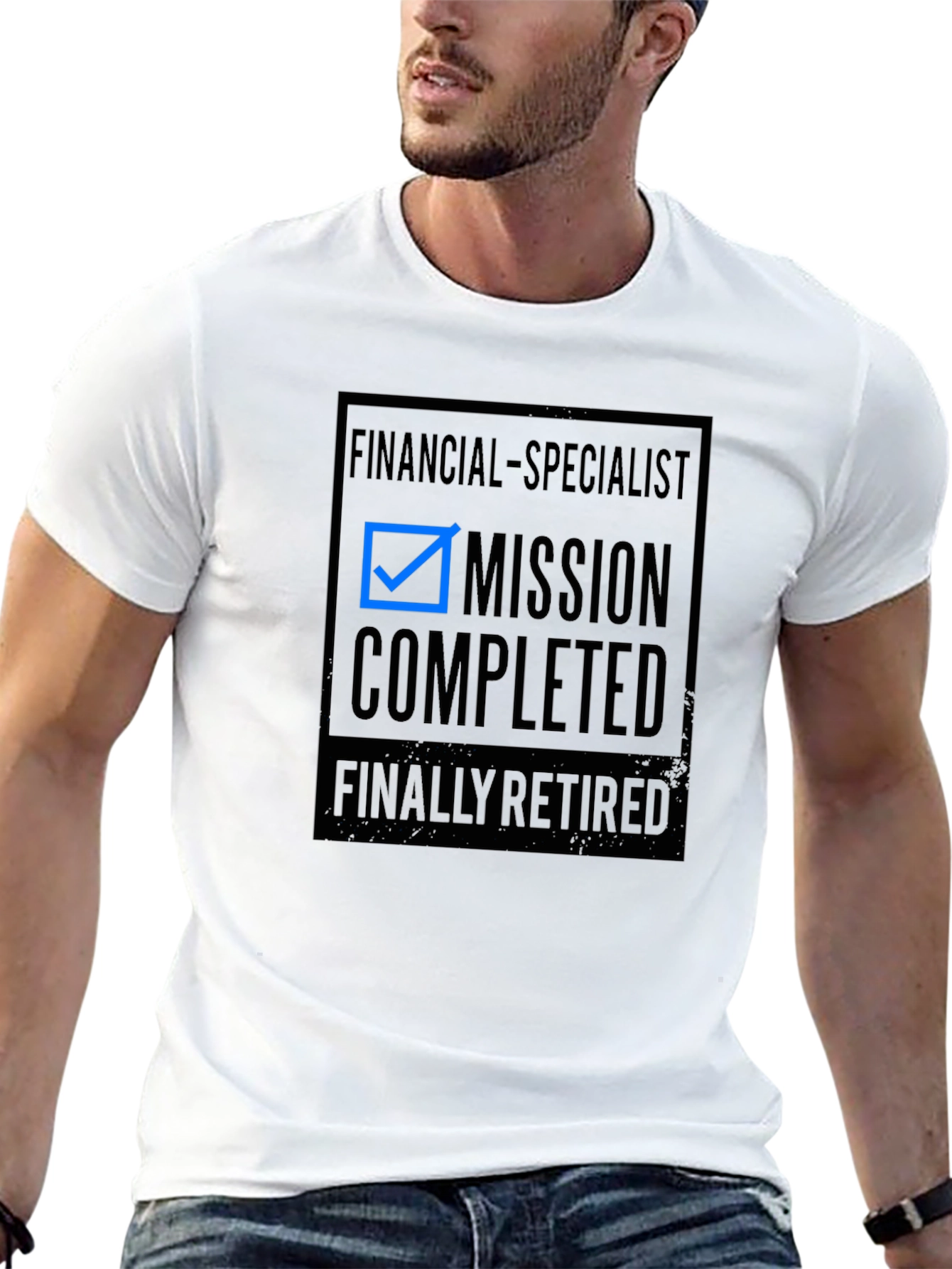 Financial Specialist Mission Completed Retired Graphic Tee