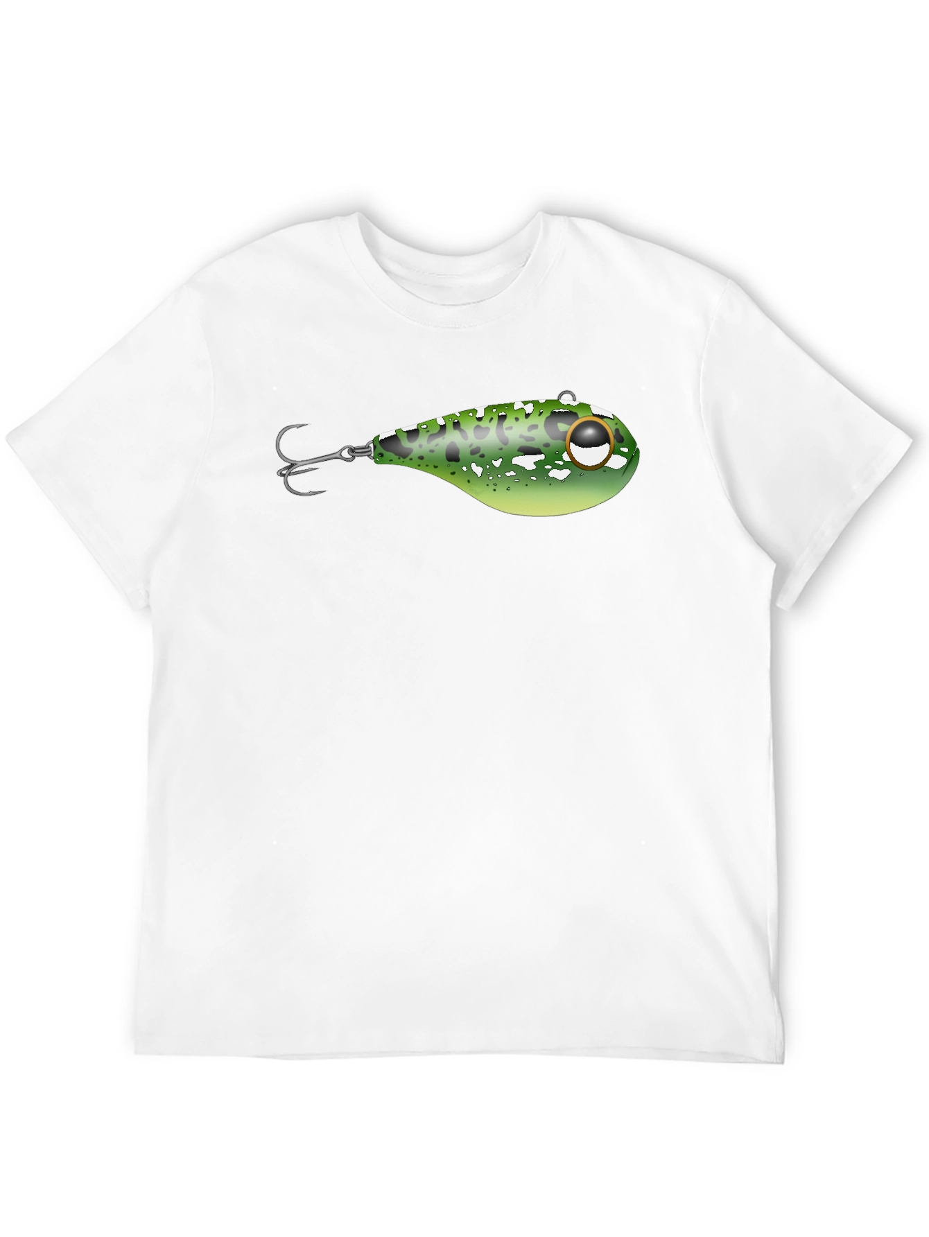 Fishing Lure Graphic Black T-Shirt