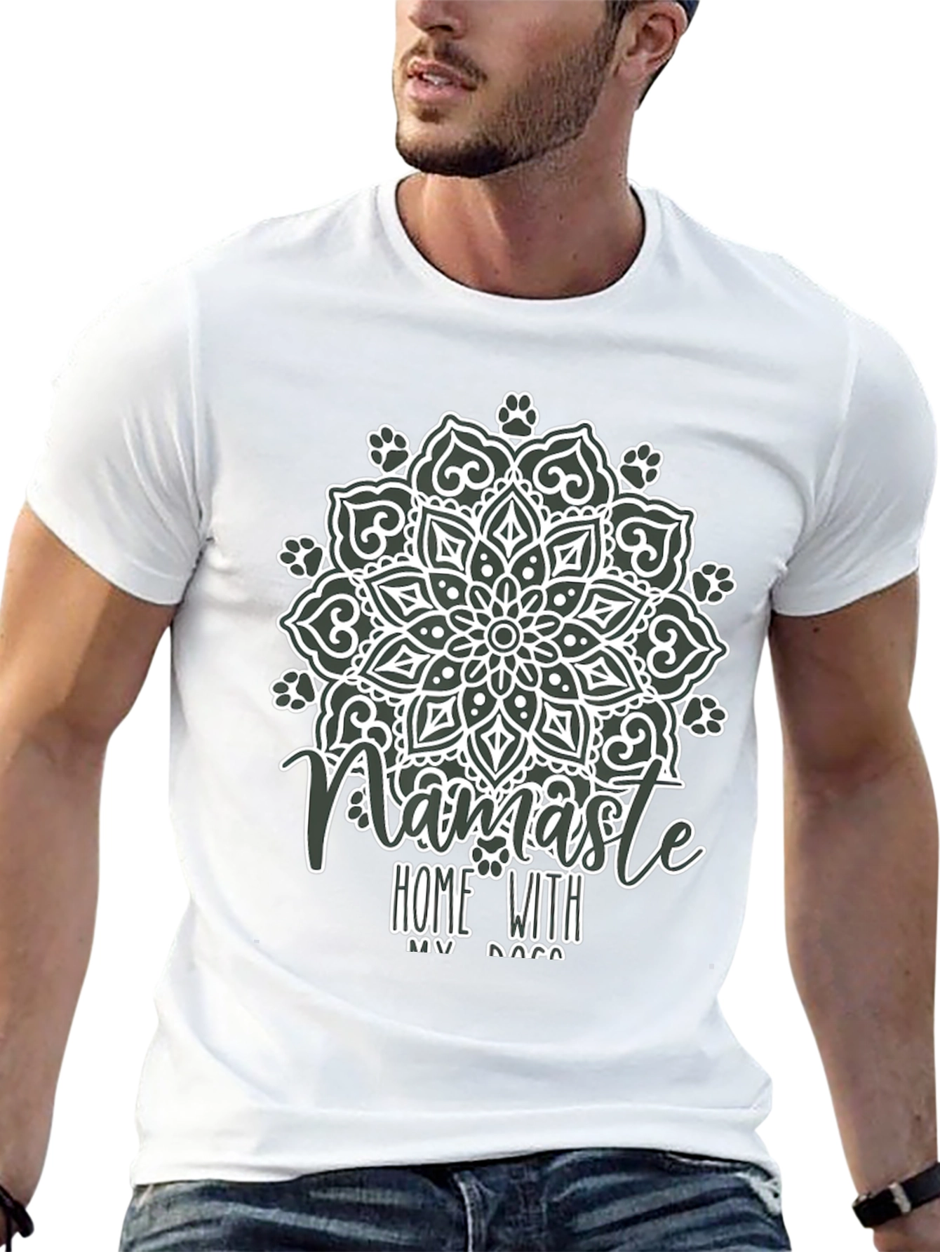 Namaste Home With My Dog T-Shirt