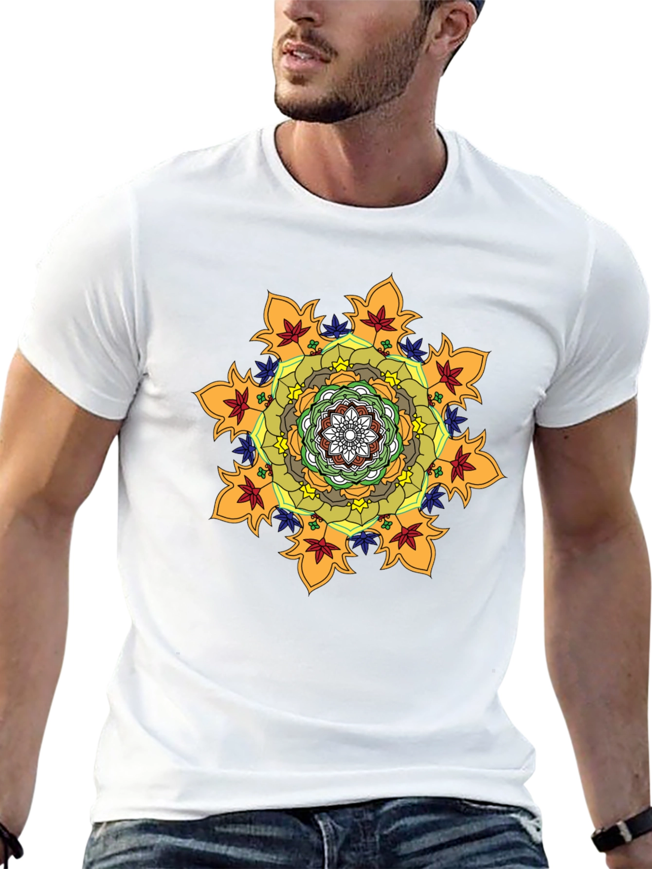 Mandala Graphic Black T-Shirt