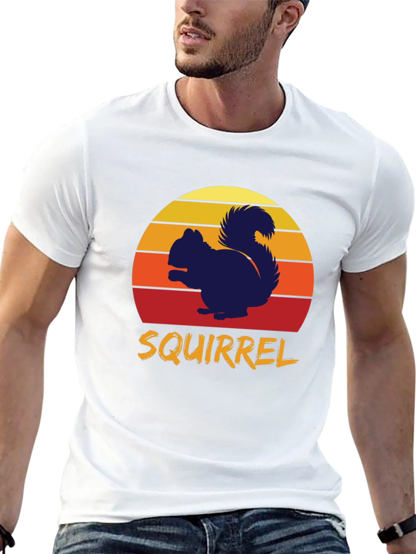 Retro Squirrel T-Shirt - Nature Lover Tee