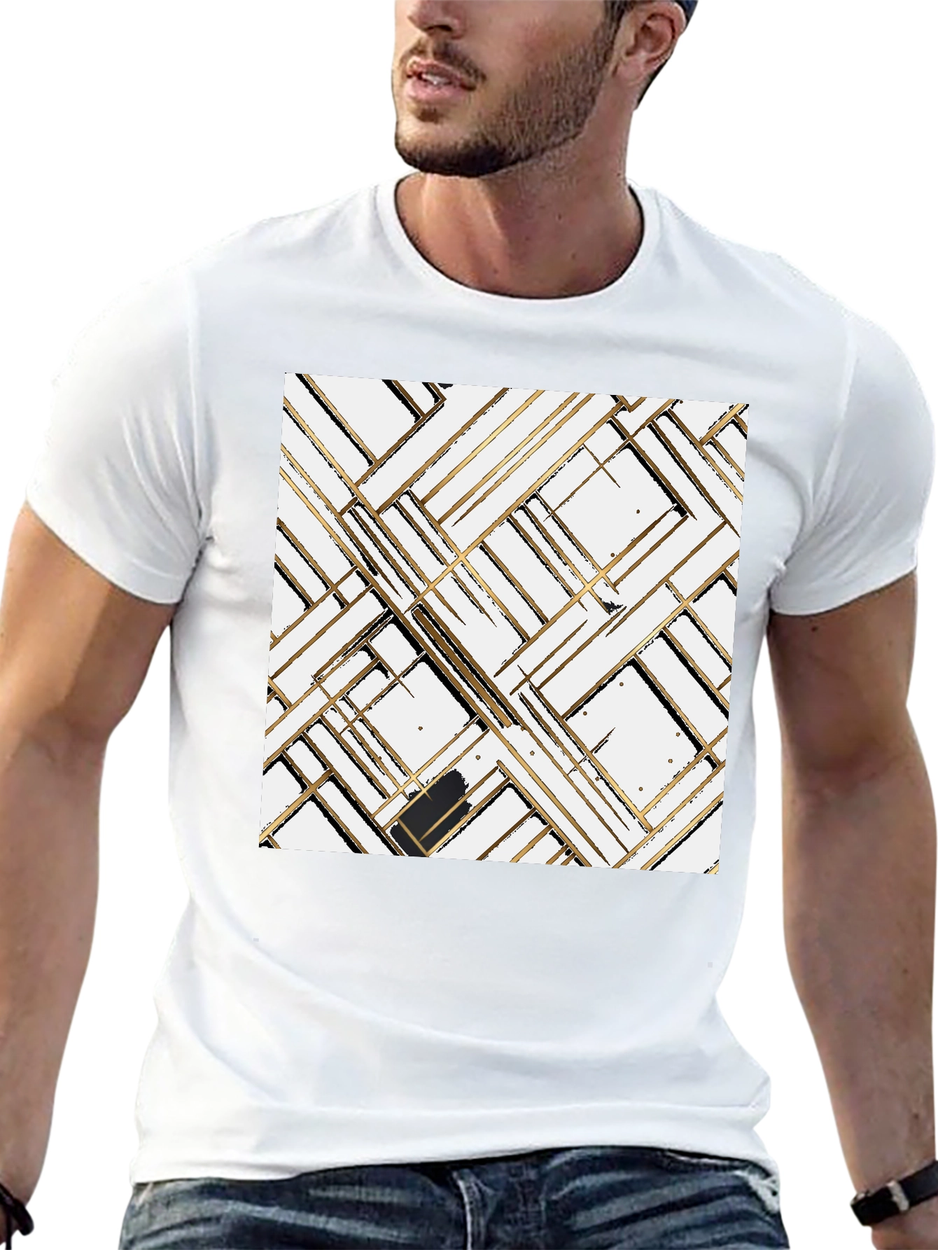 Abstract Geometric T-Shirt - Modern Art Tee