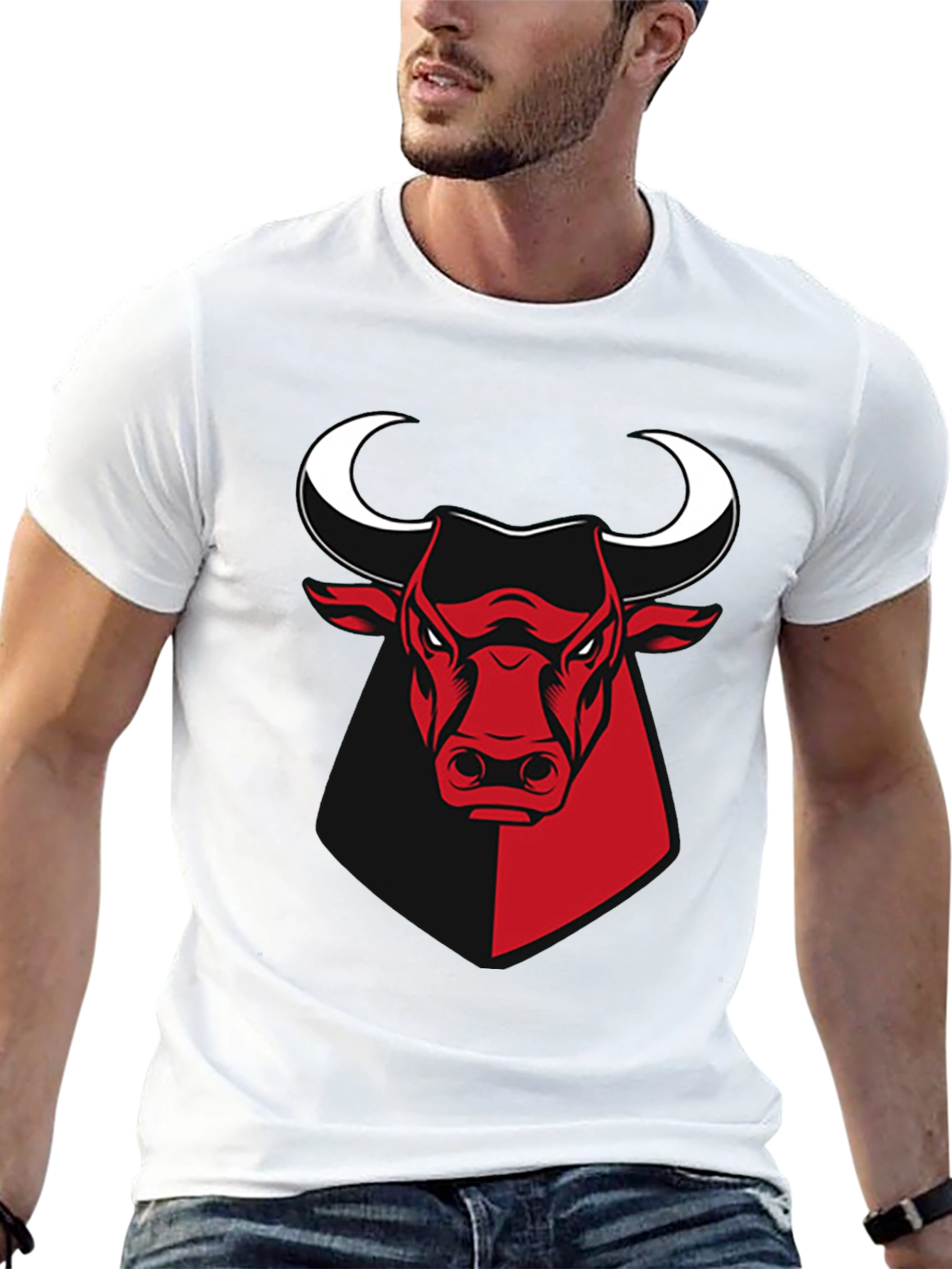 Chicago Bulls Graphic T-Shirt - Red & Black