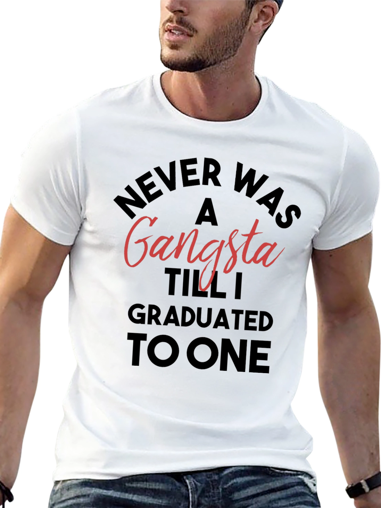 Graduated Gangsta T-Shirt - Black