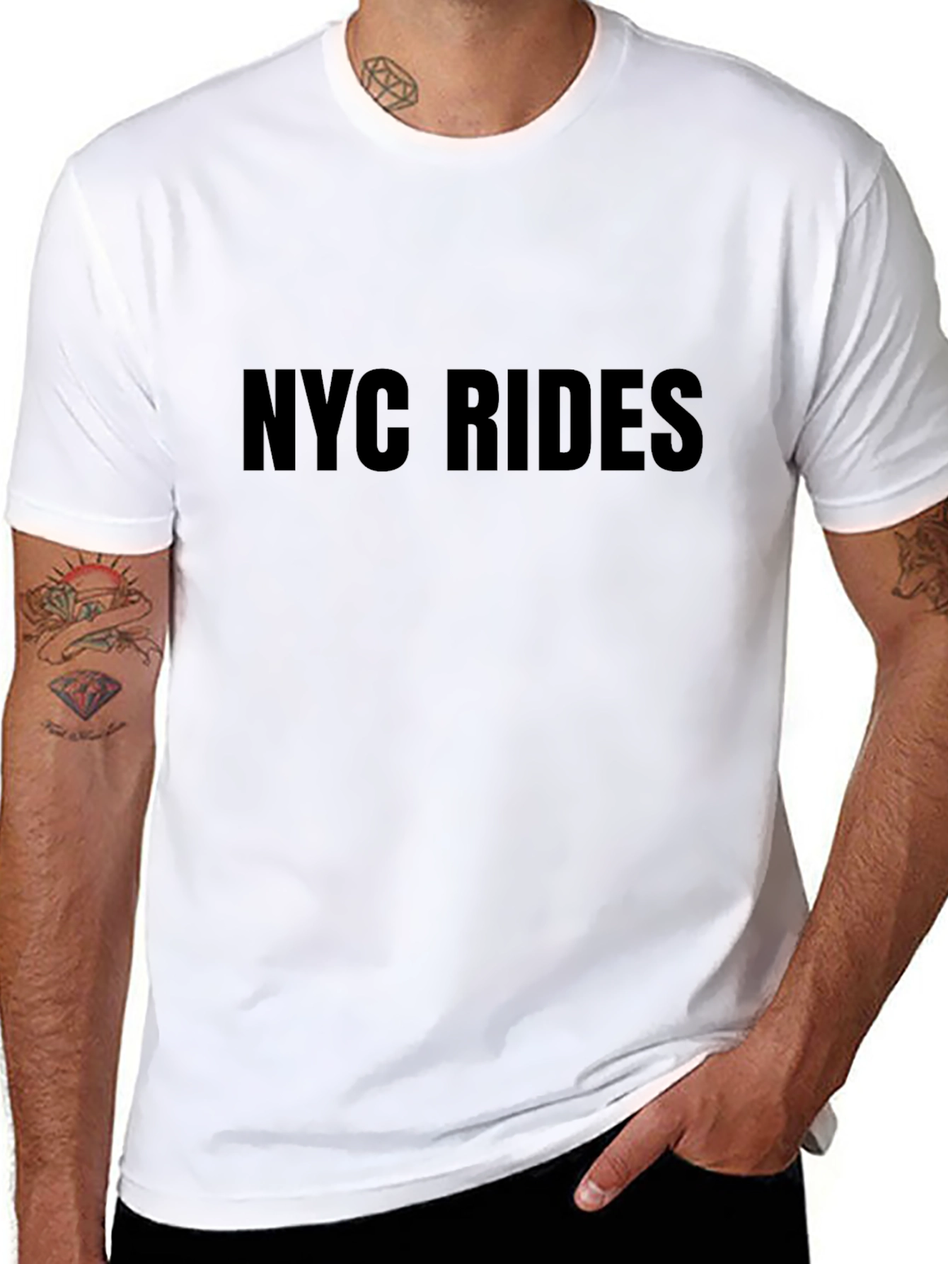 NYC Rides Graphic Tee - Black