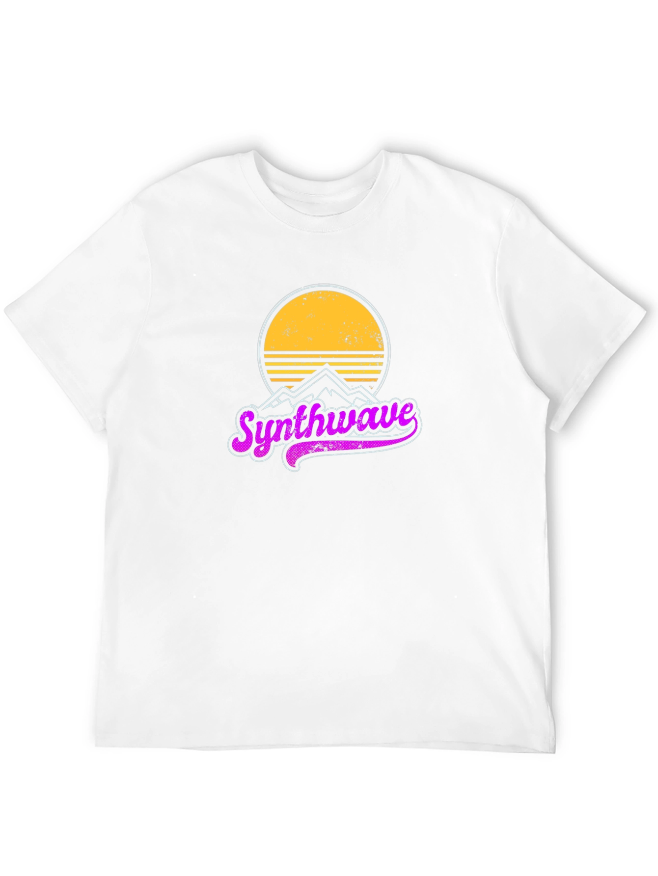 Synthwave Retro Graphic T-Shirt - Black Cotton Tee
