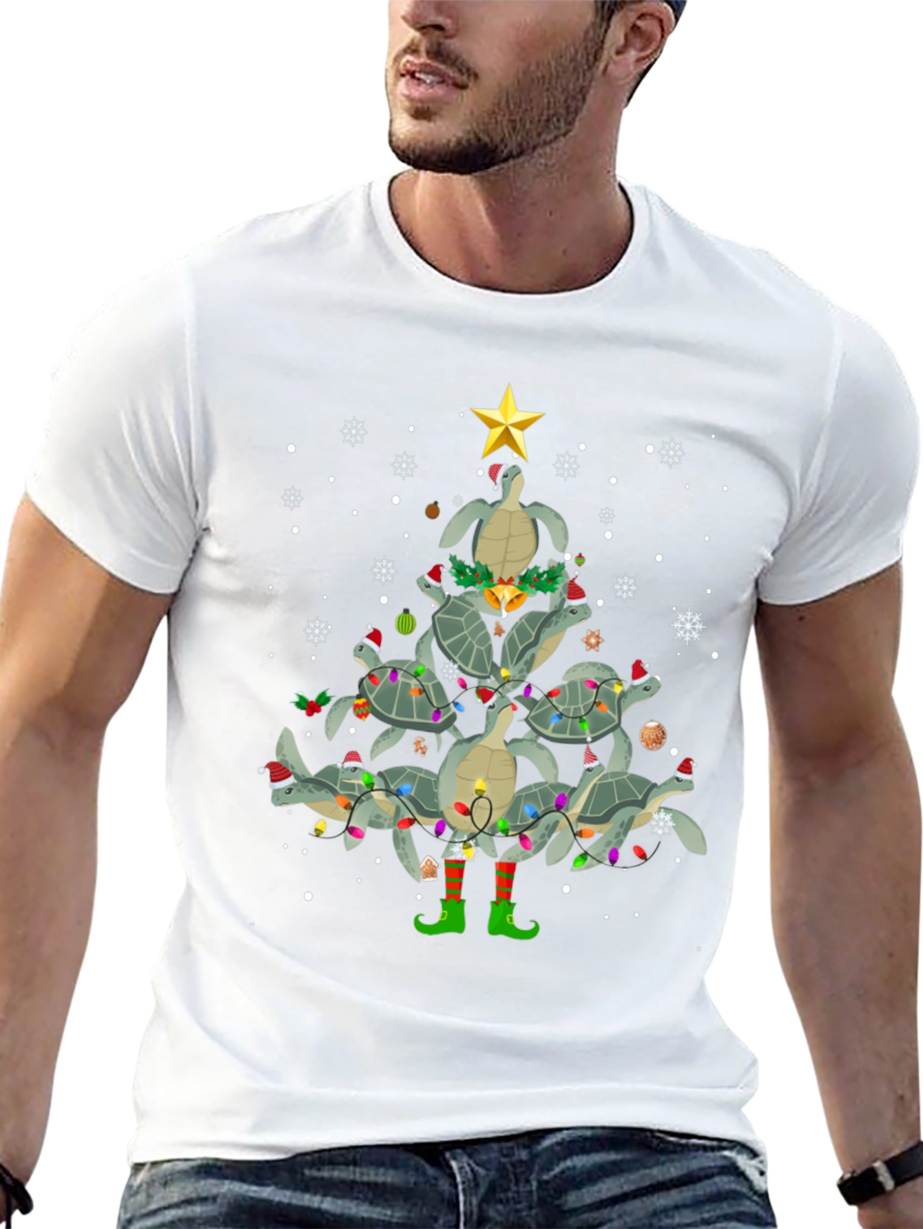 Turtle Christmas Tree T-Shirt