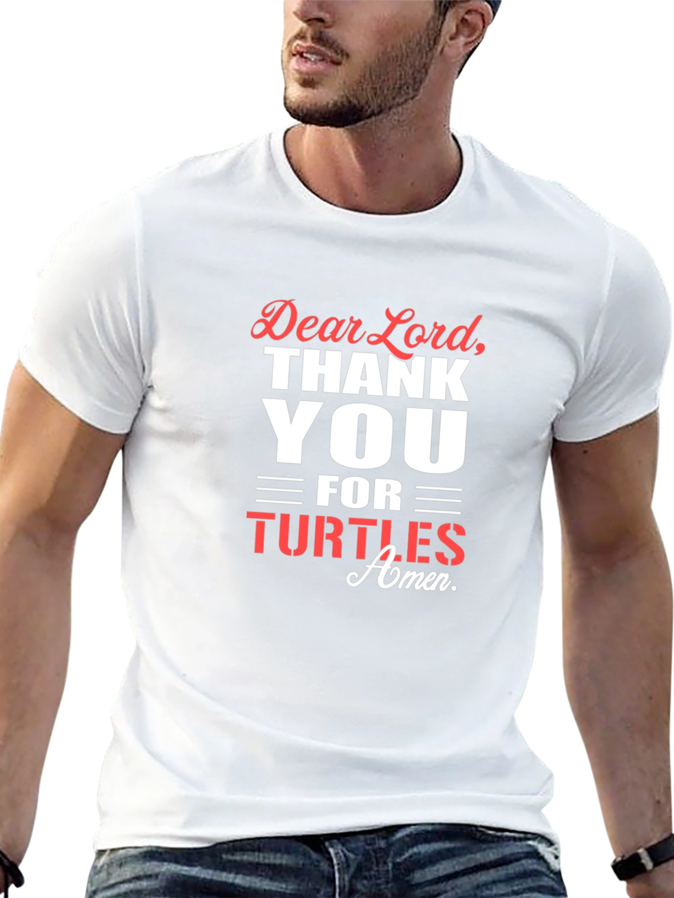 Dear Lord Thank You Turtles Graphic T-Shirt
