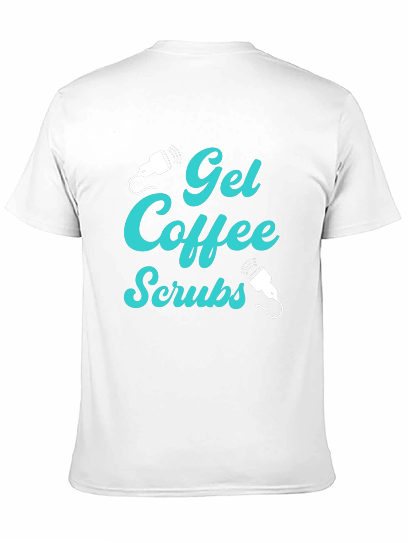 Gel Coffee Scrubs Black Graphic T-Shirt