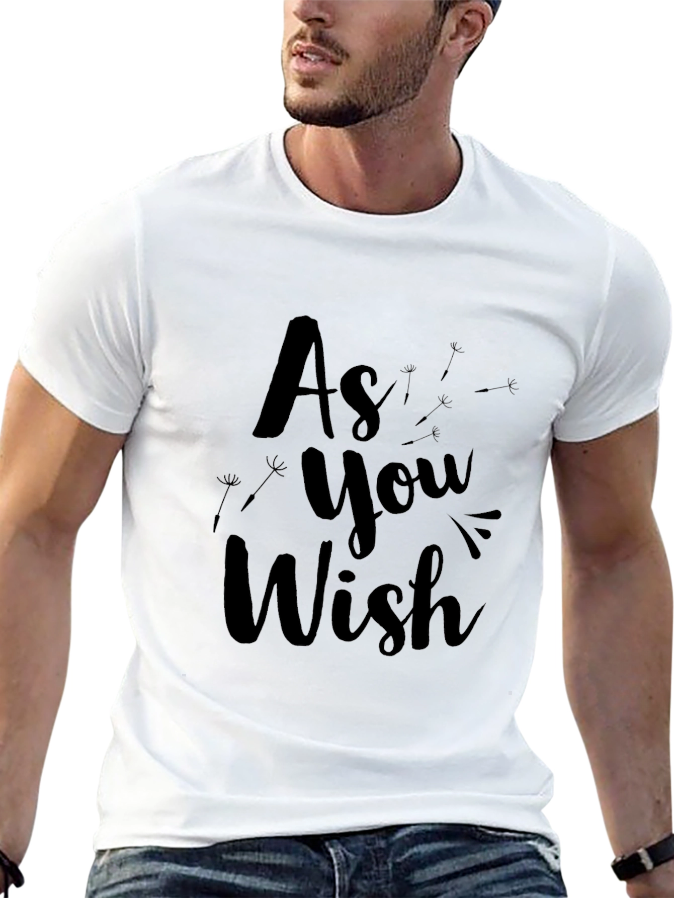 As You Wish Black Graphic Tee