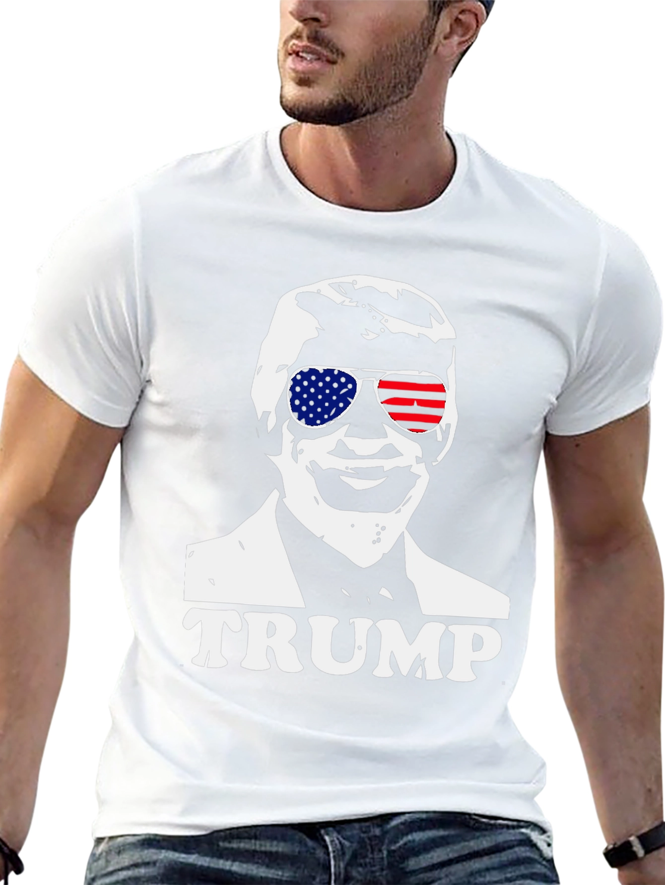 Trump Sunglasses Graphic Tee - Patriotic Apparel