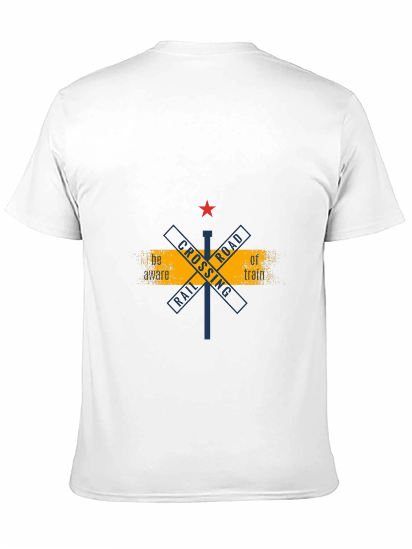 Railroad Crossing Graphic Tee - Black