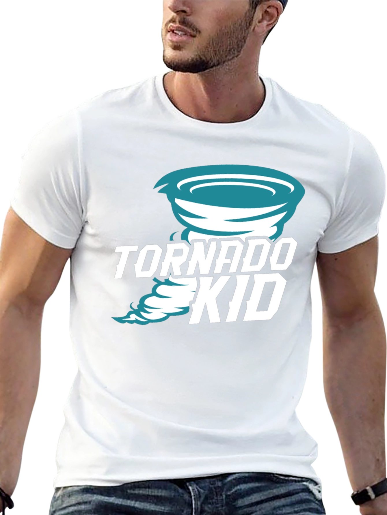 Tornado Kid Graphic Tee - Black Cotton T-Shirt