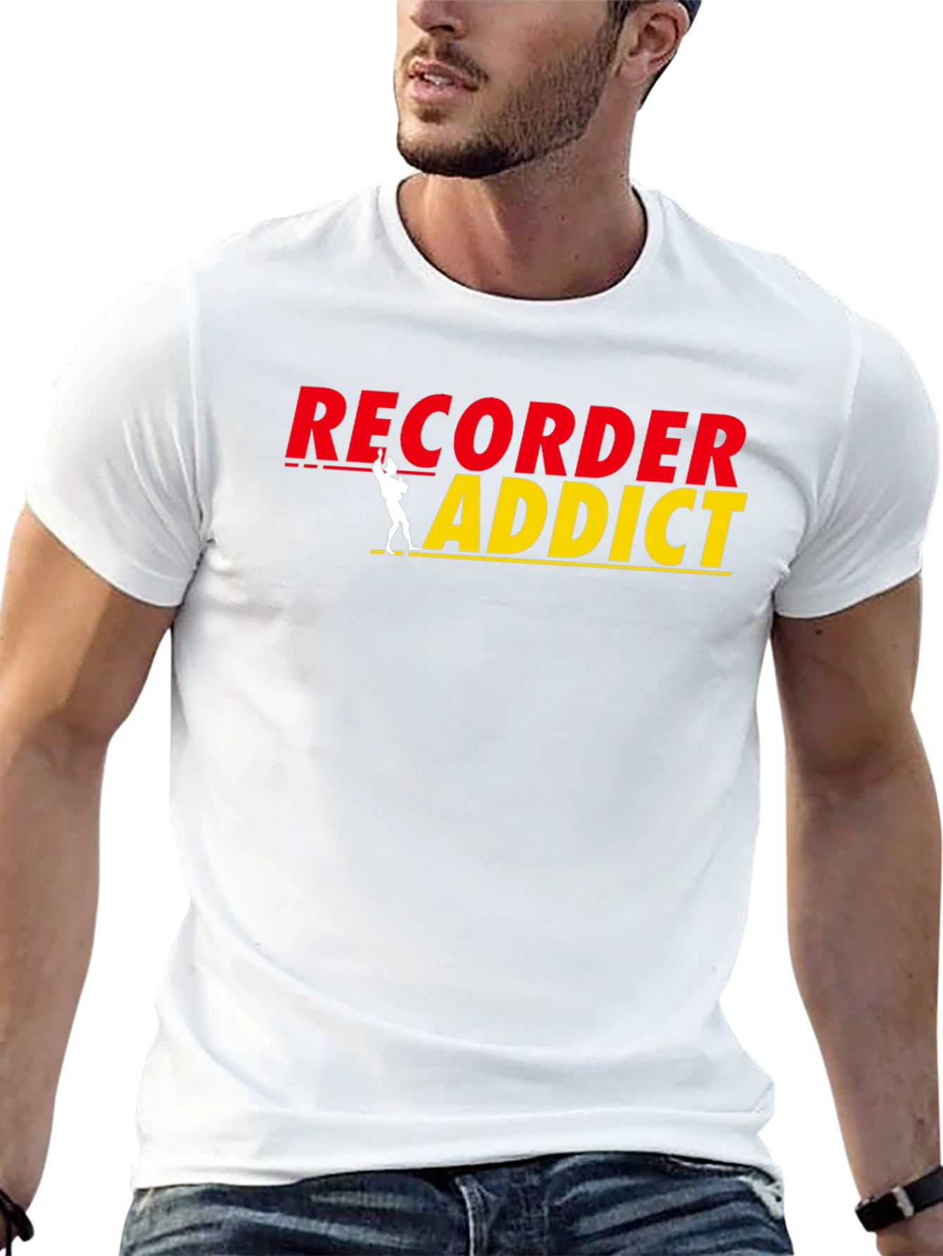 Recorder Addict Black T-Shirt