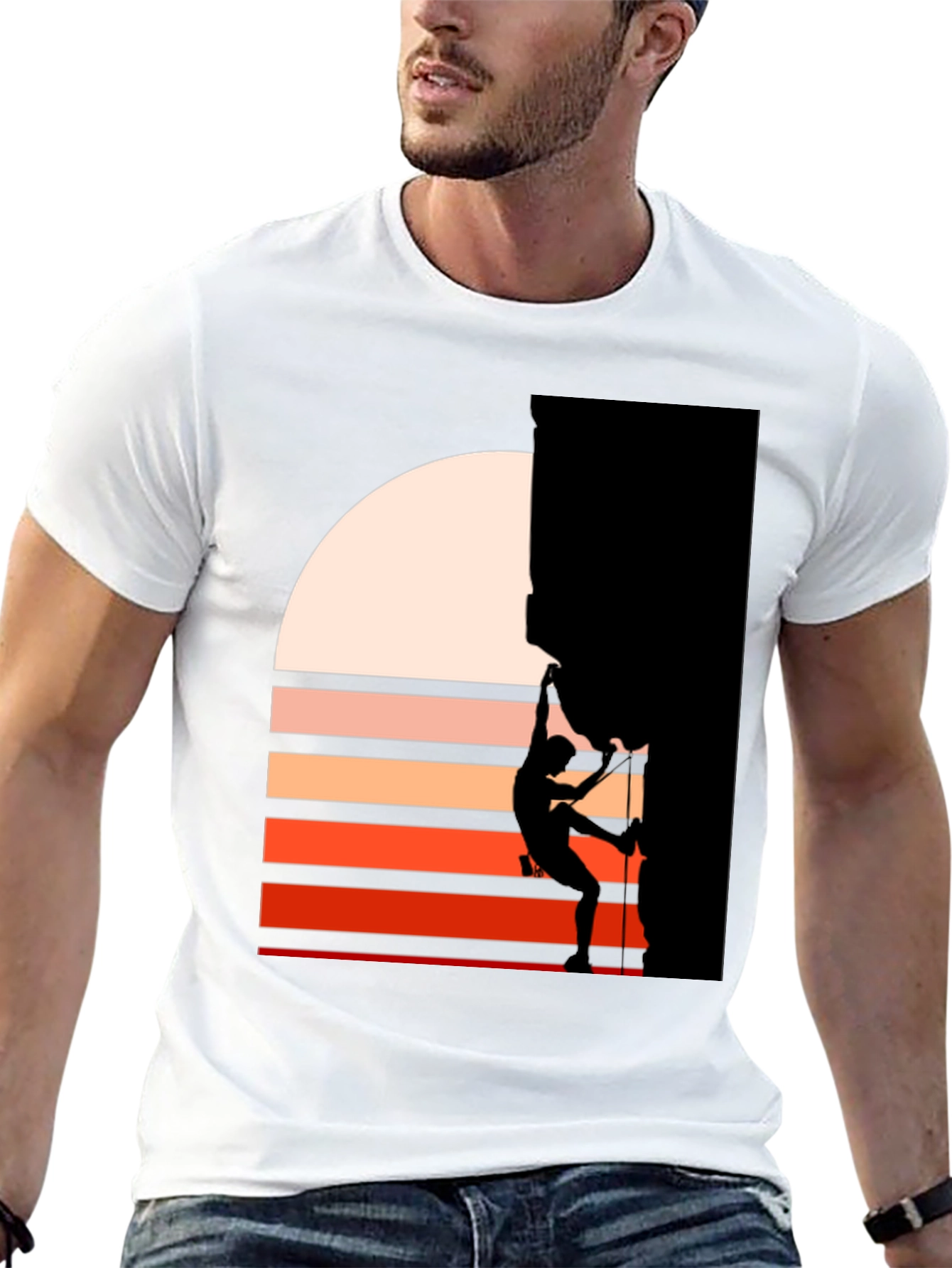 Climber Silhouette Graphic Tee - Adventure Awaits!
