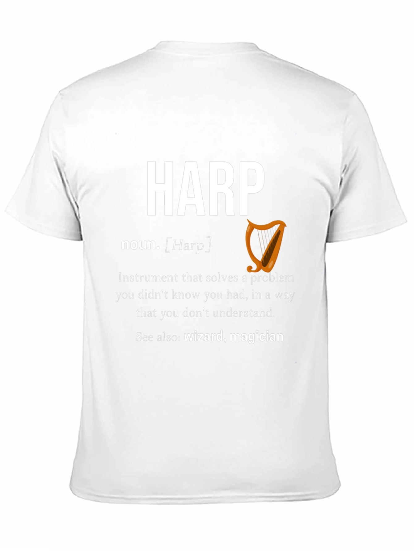 Harp Definition T-Shirt - Wizard Magician