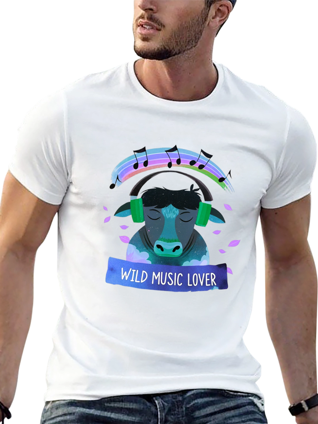 Wild Music Lover Graphic T-Shirt