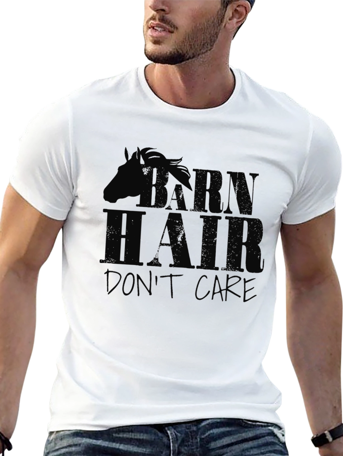 Barn Hair Dont Care Black T-Shirt