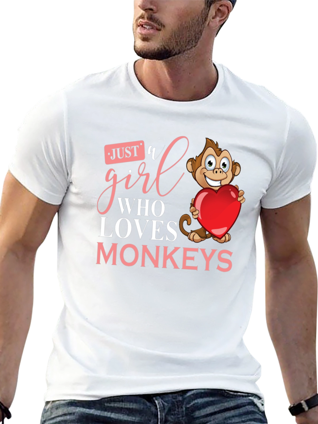 Just a Girl Who Loves Monkeys T-Shirt