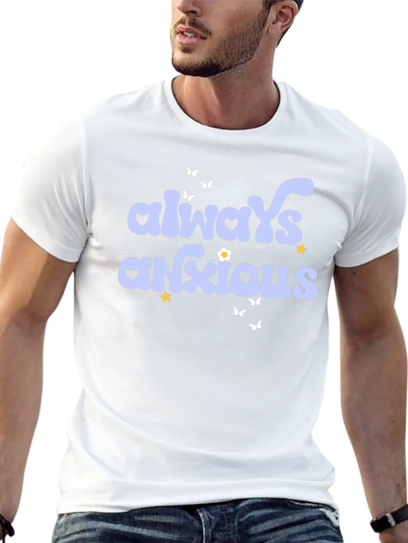 Always Anxious Graphic Tee - Unisex Black T-Shirt