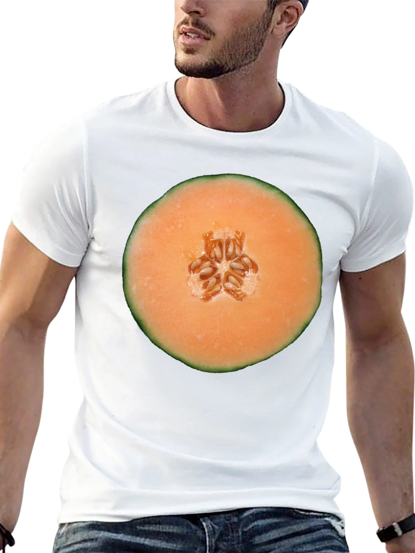 Melon Slice Graphic T-Shirt - Unisex Black Tee