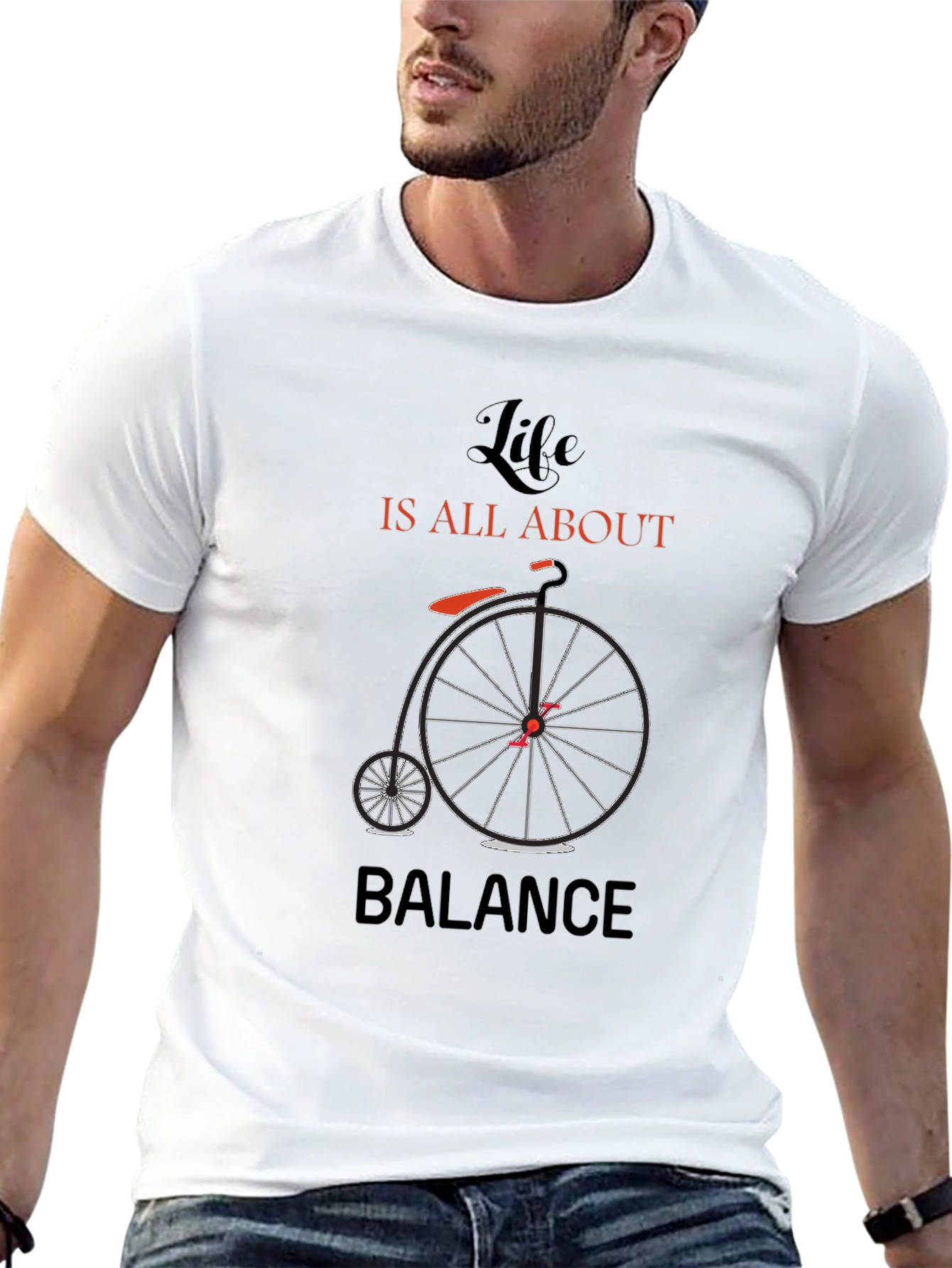 Life is All About Balance Mens Graphic Tee