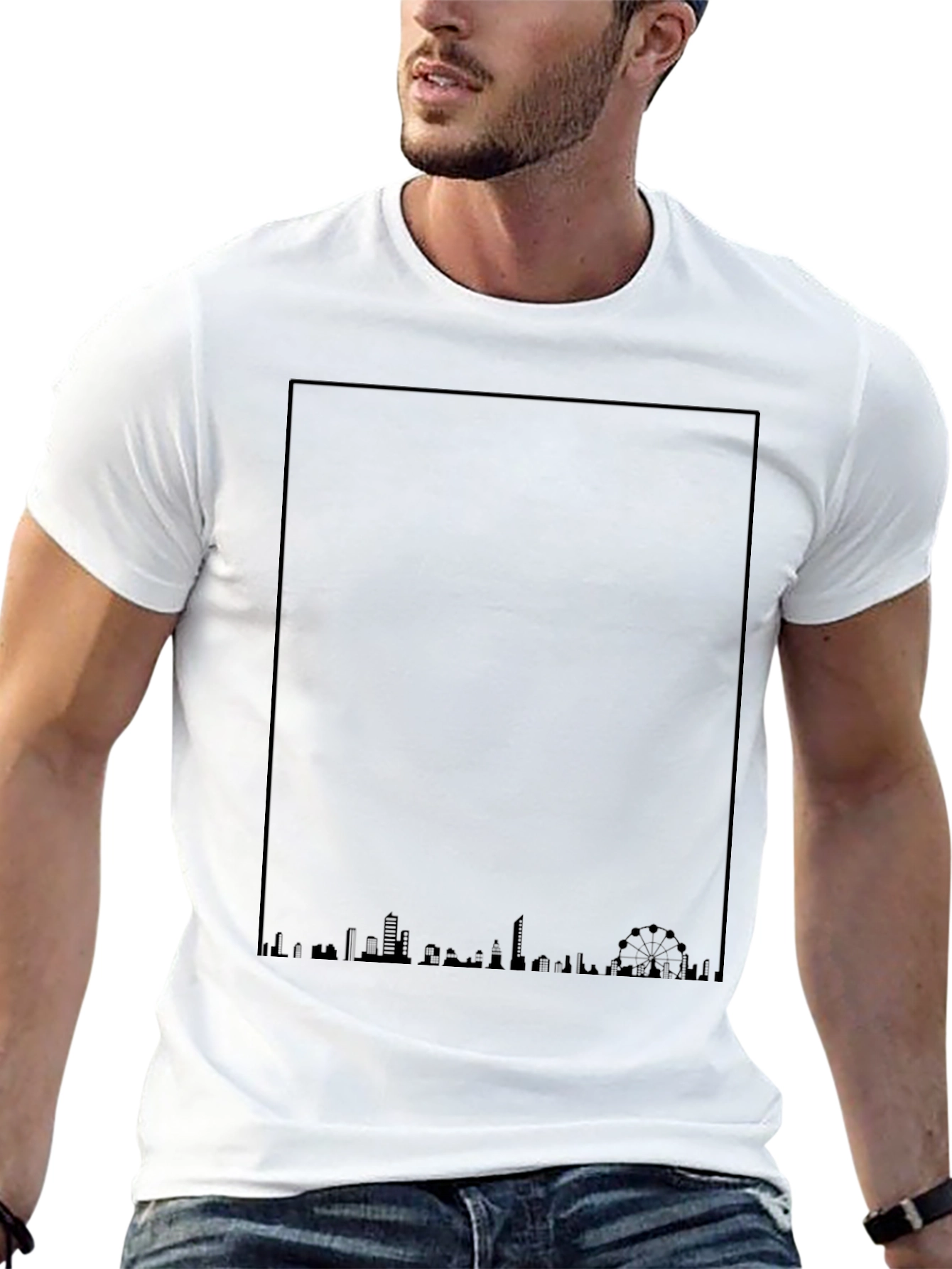 City Skyline Graphic Tee - Modern Urban Style