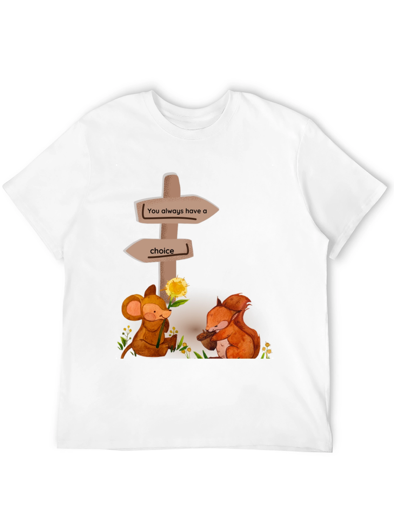 Choice T-Shirt: Mouse & Squirrel Graphic Tee