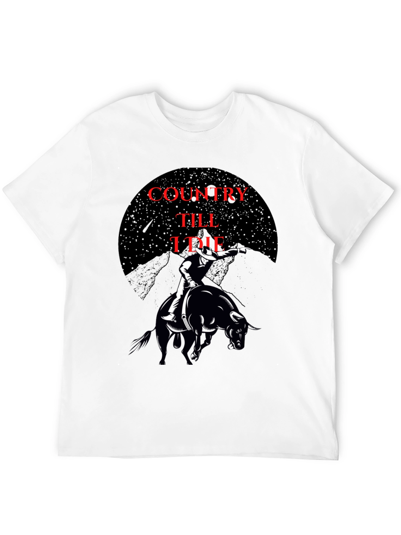 Country Till I Die Black Graphic Tee