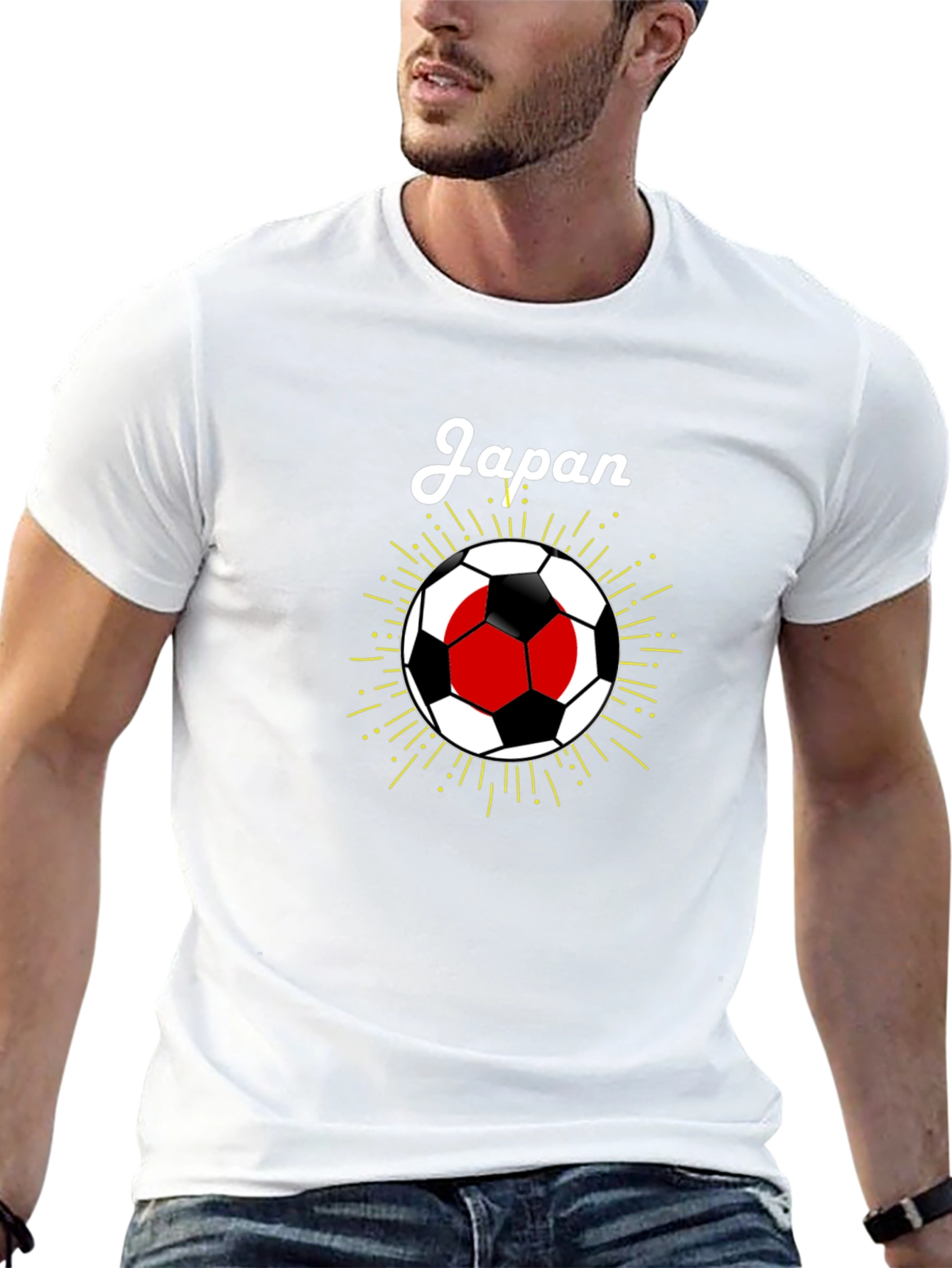 Japan Soccer T-Shirt - Black Graphic Tee