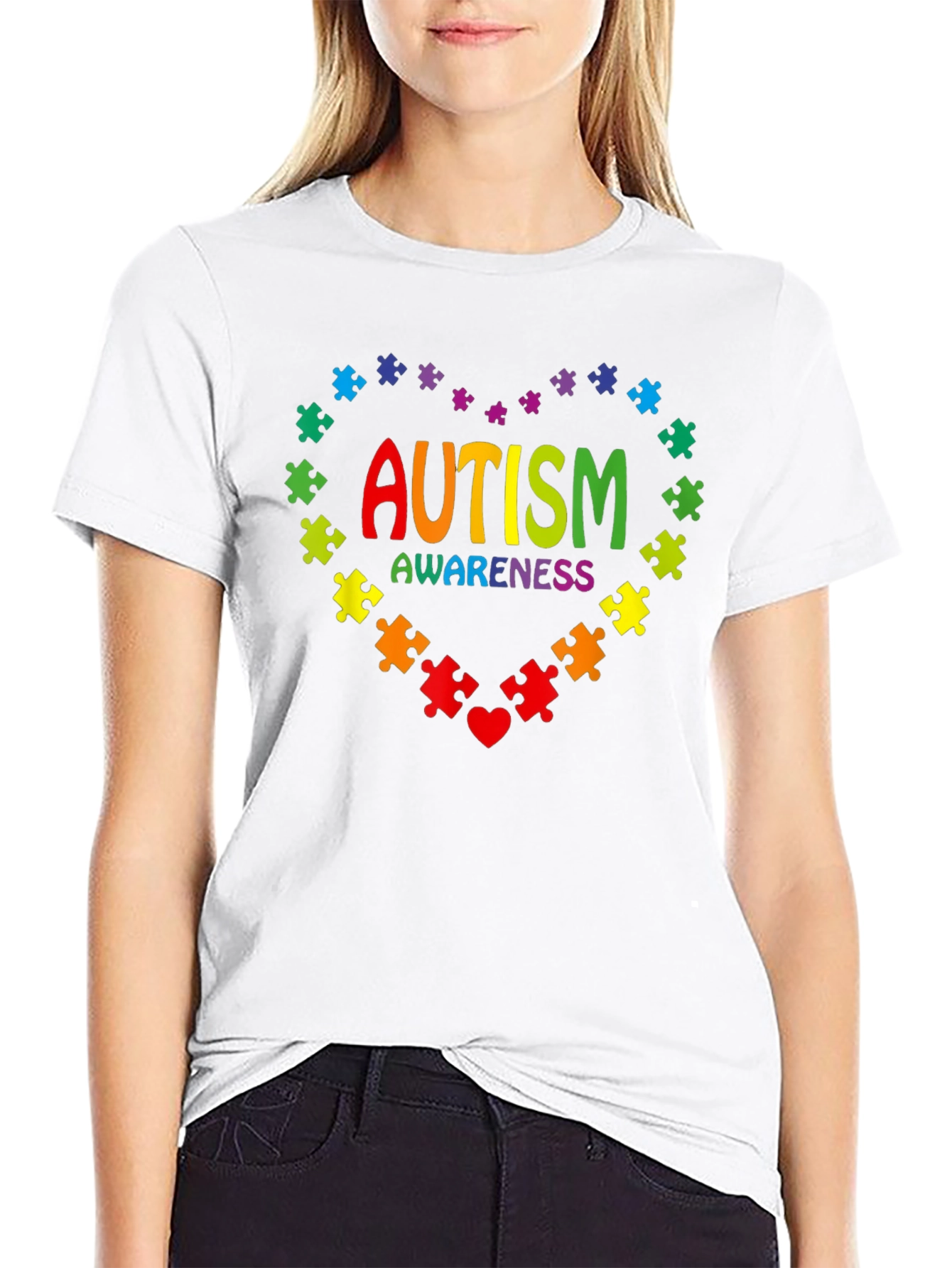 Autism Awareness Puzzle Heart T-Shirt