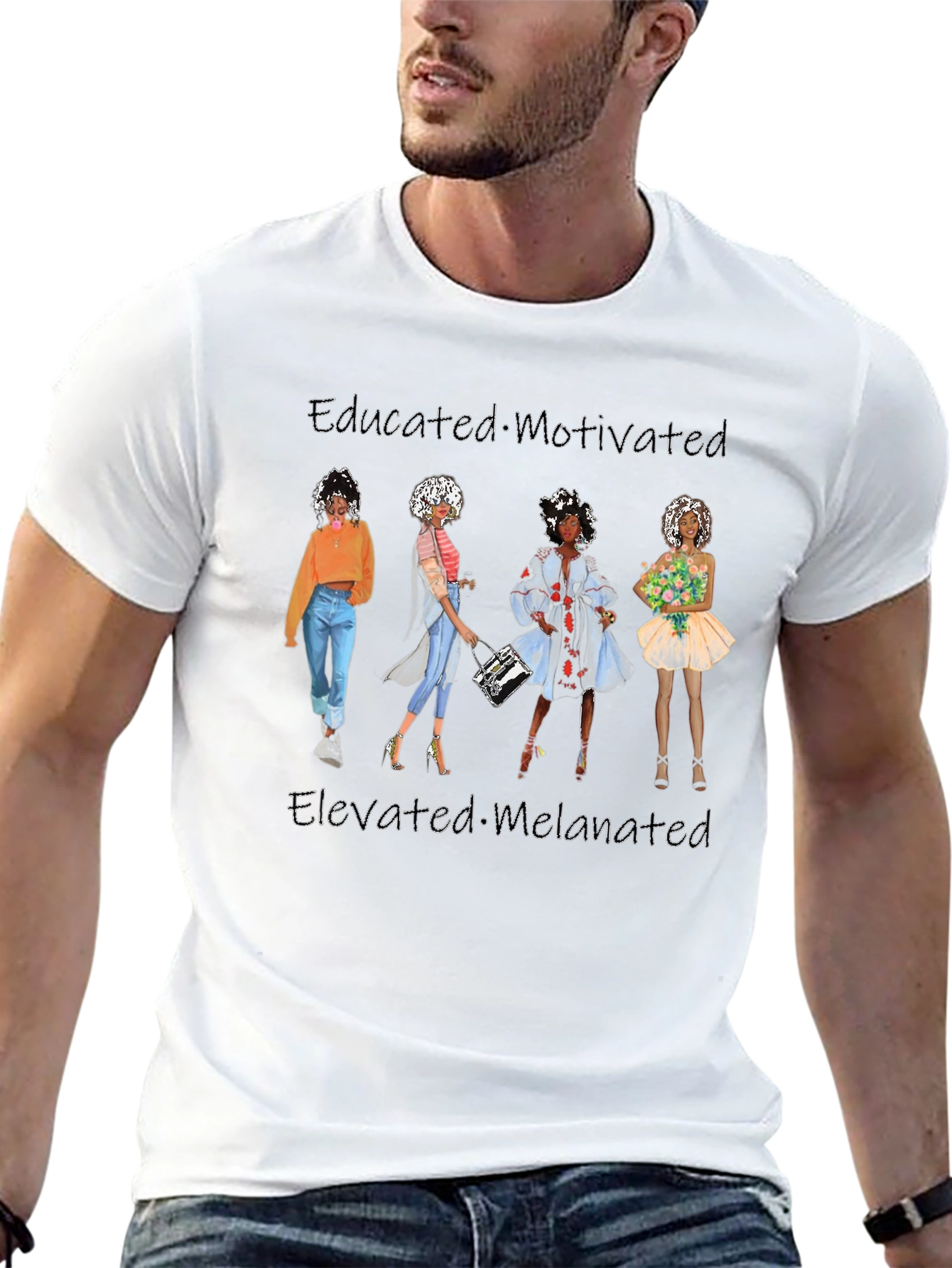 Educated Motivated Black Pride Tee