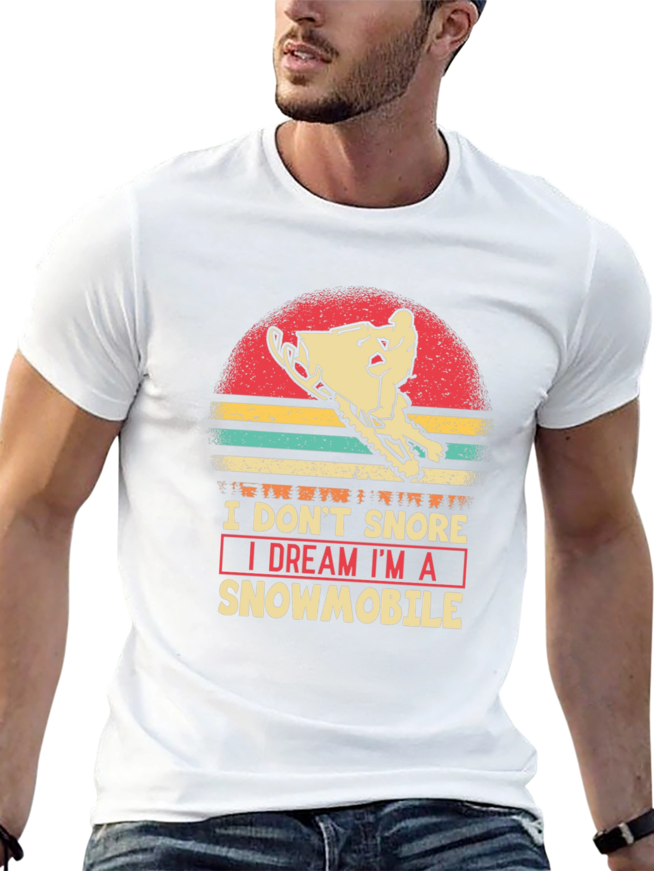 I Dream Im A Snowmobile Graphic Tee