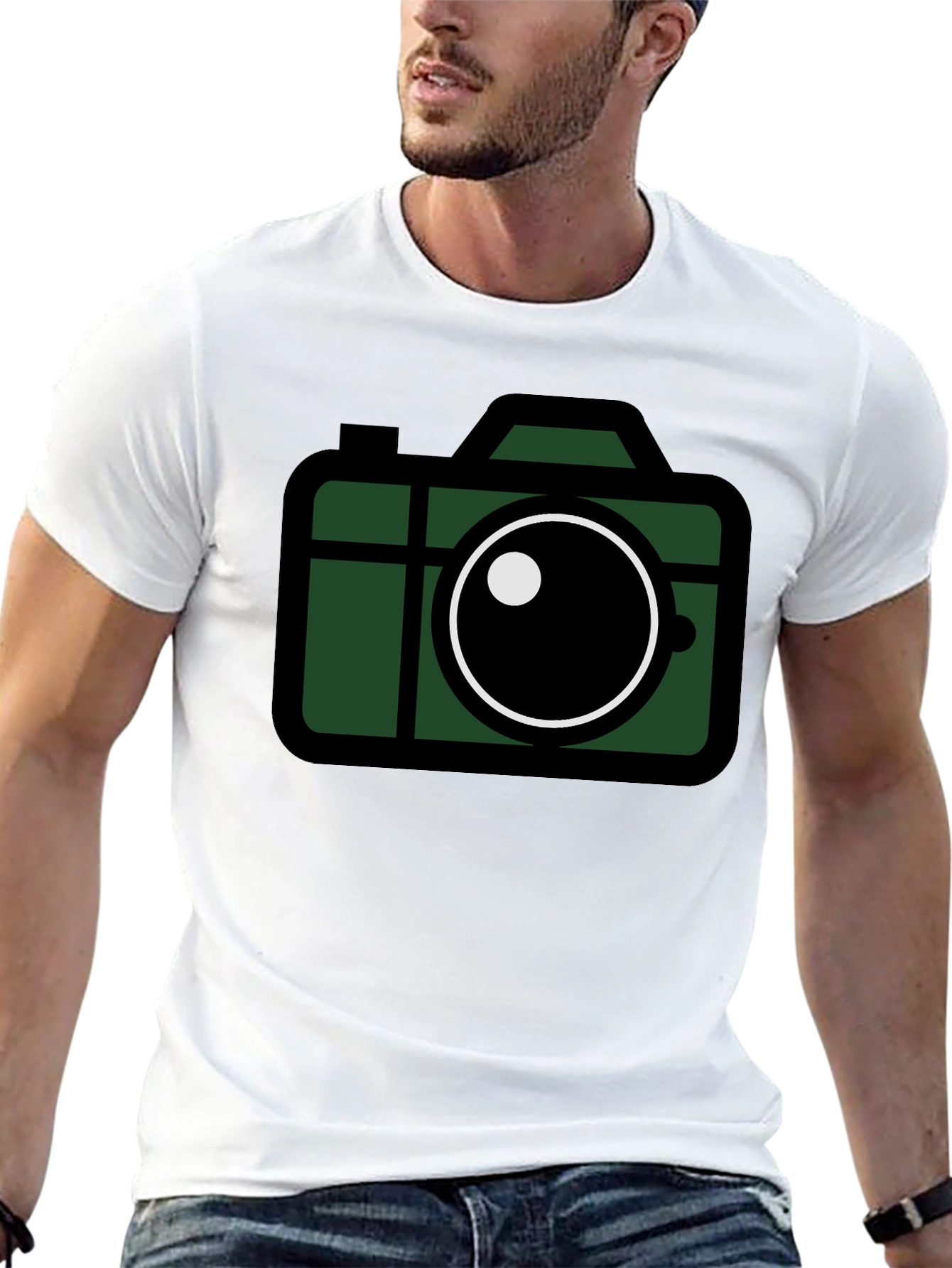 Retro Camera Graphic T-Shirt - Stylish Photography Tee