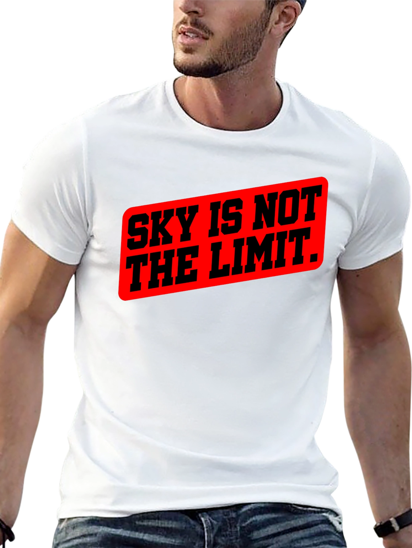 Sky Is Not The Limit Graphic Tee - Black