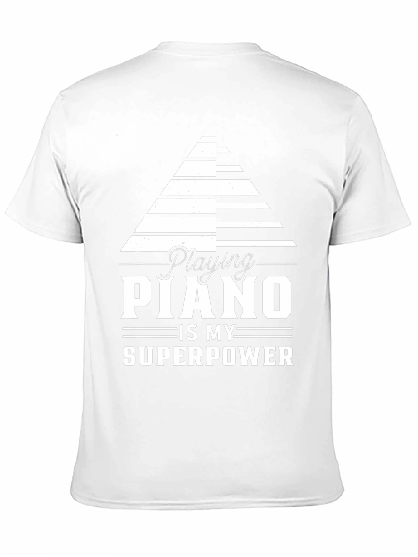 Piano Superpower Graphic Tee - Musician Gift