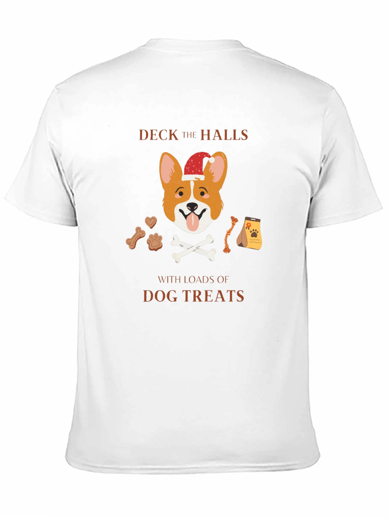 Deck the Halls with Dog Treats Christmas T-Shirt