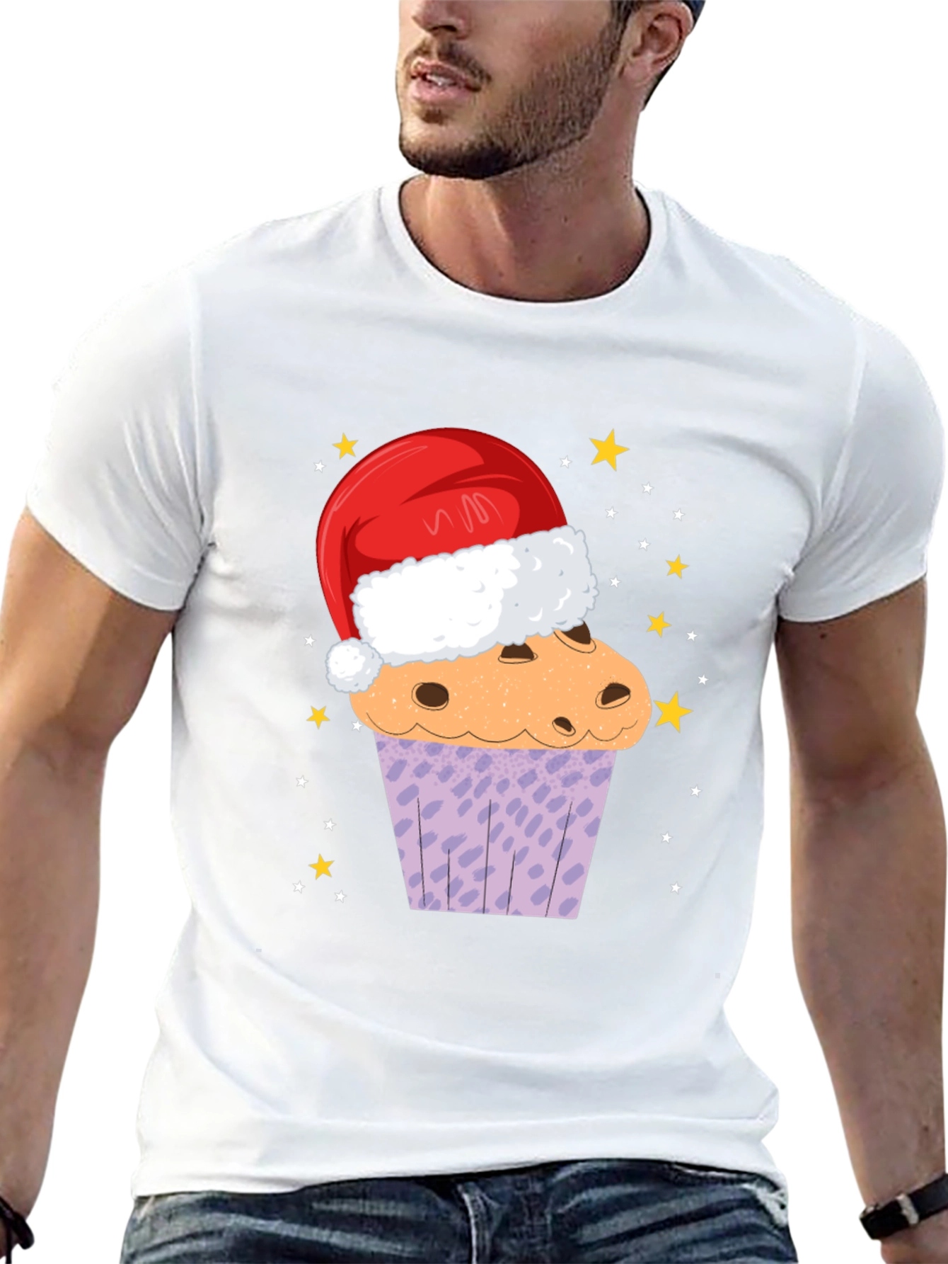 Christmas Cupcake T-Shirt Festive Holiday Apparel