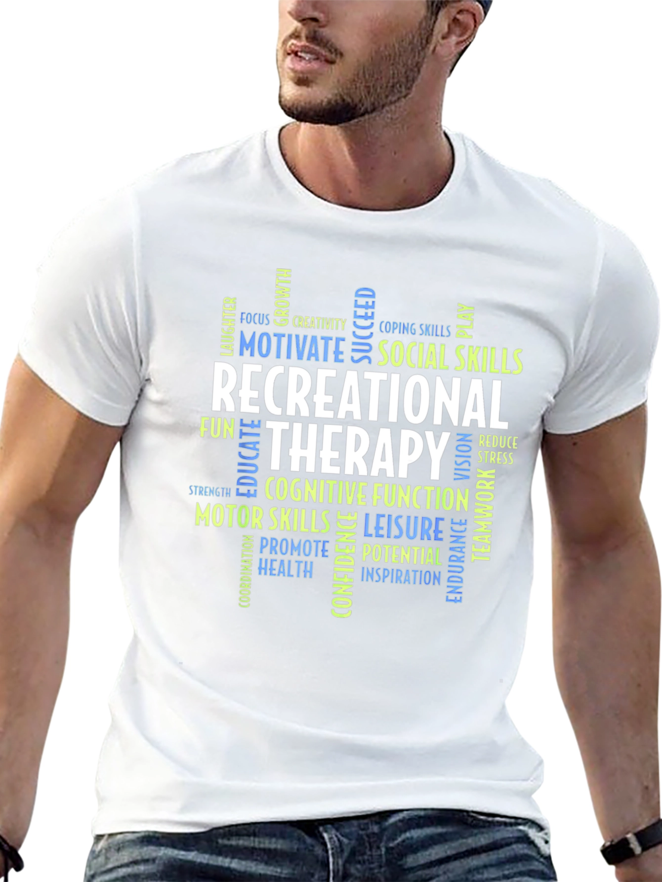 Recreational Therapy Word Cloud T-Shirt