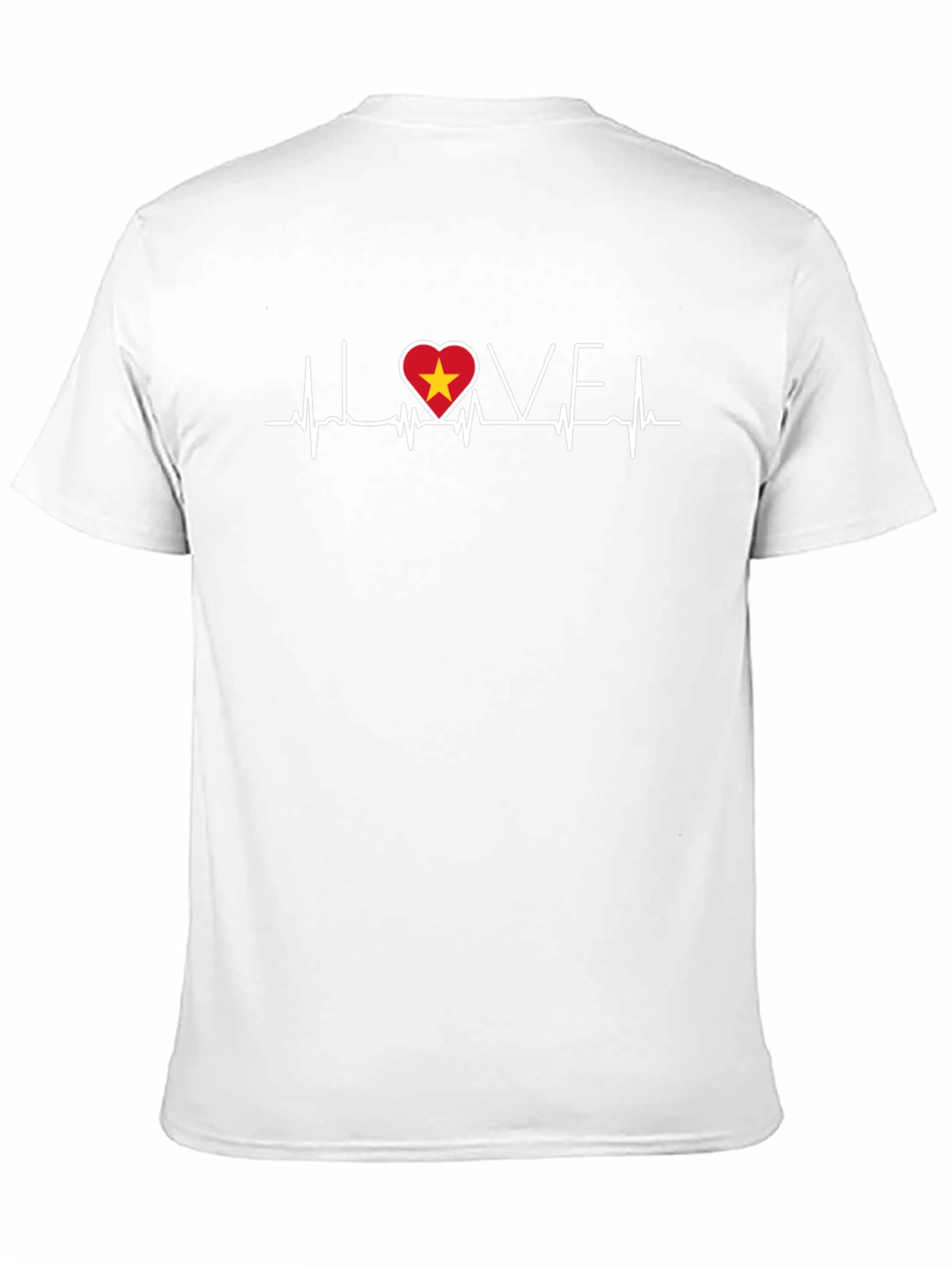 I Love Vietnam Heartbeat T-Shirt - Black