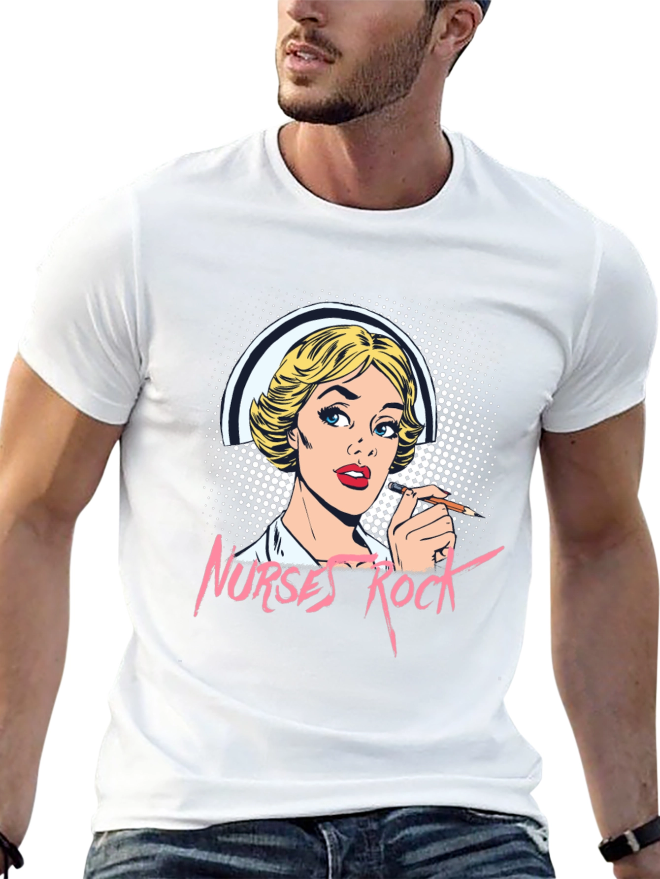 Nurses Rock Graphic T-Shirt